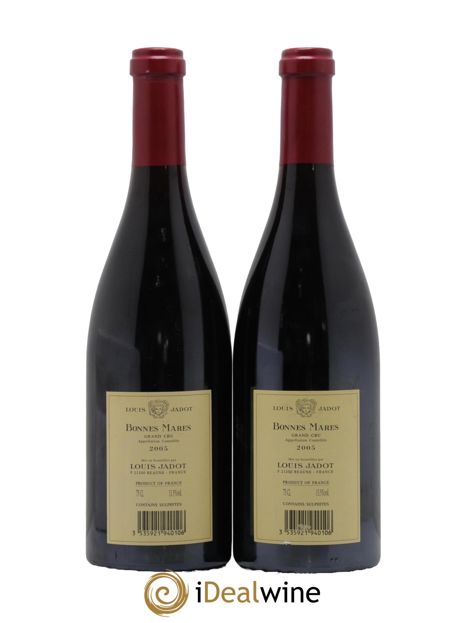 Bonnes-Mares Grand Cru Domaine Louis Jadot 2005 - Lot de 2 bouteilles - 1