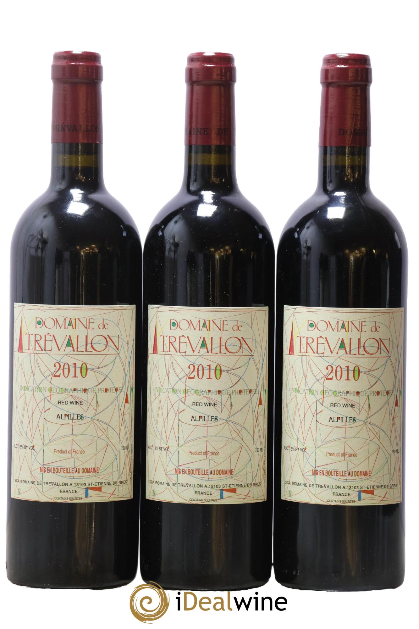 Alpilles Trévallon (Domaine de) Eloi Dürrbach 2010 - Lot de 3 bouteilles - 0