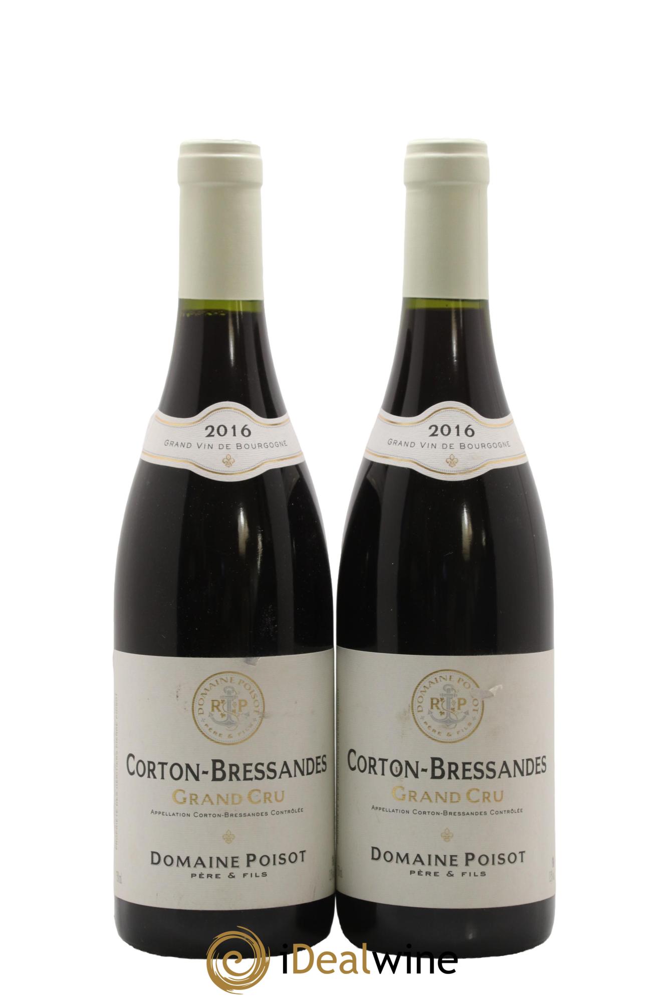 Corton Grand Cru Bressandes Domaine Poisot 2016 - Lot of 2 bottles - 0