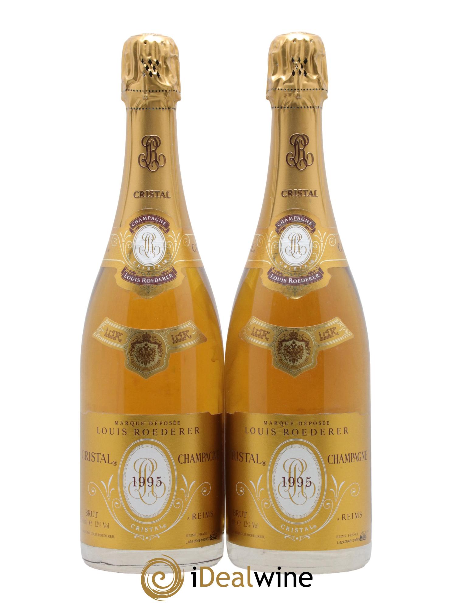 Cristal Louis Roederer 1995 - Posten von 2 Flaschen - 1