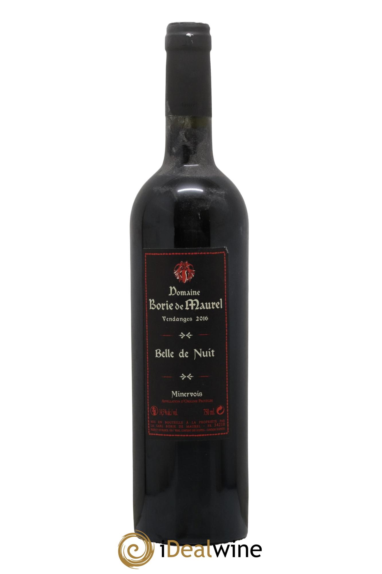 Minervois Belle de Nuit Borie de Maurel 2016 - Lot de 1 bouteille - 0