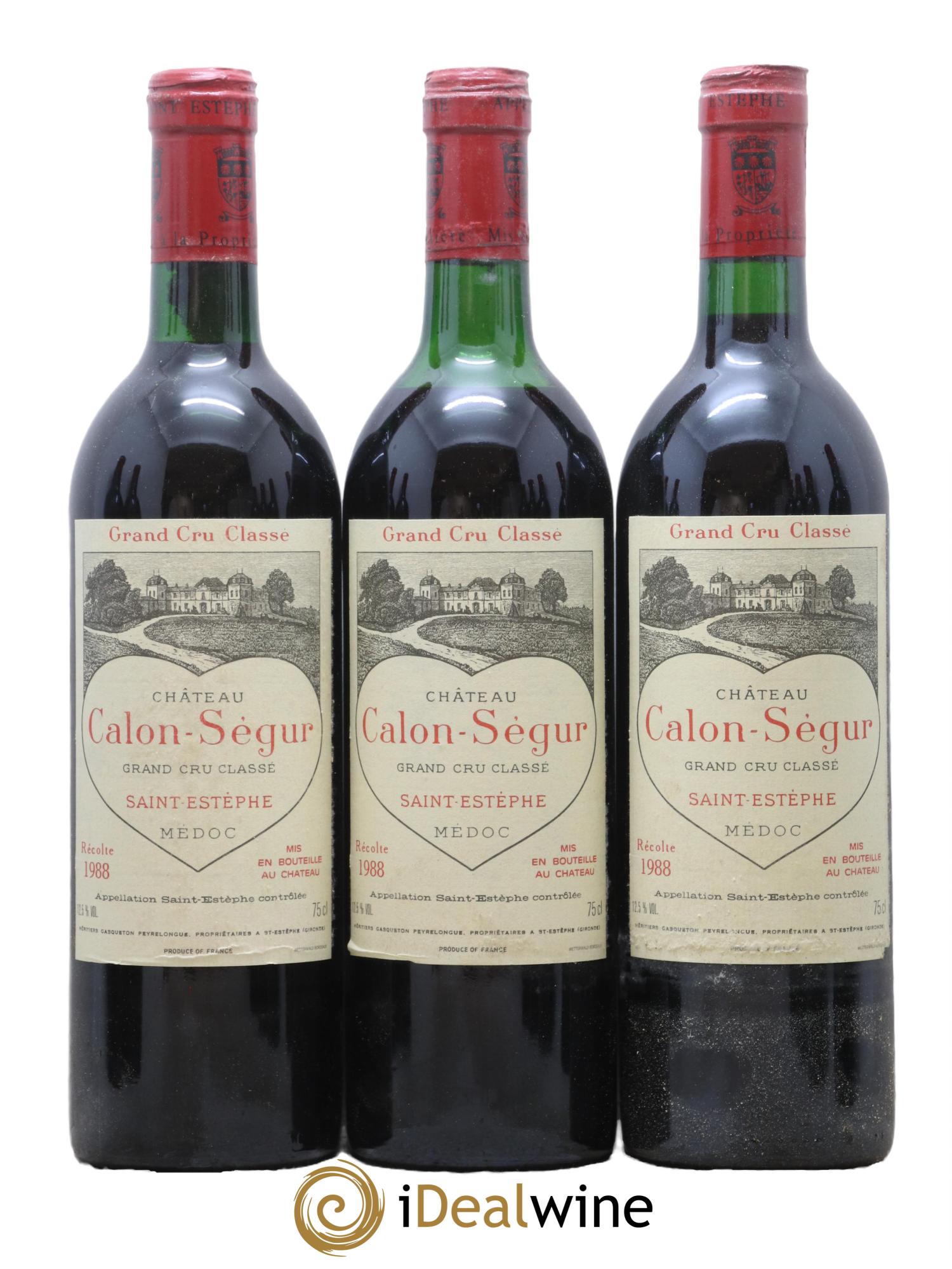 Château Calon Ségur 3ème Grand Cru Classé 1988 - Lot de 12 bouteilles - 2