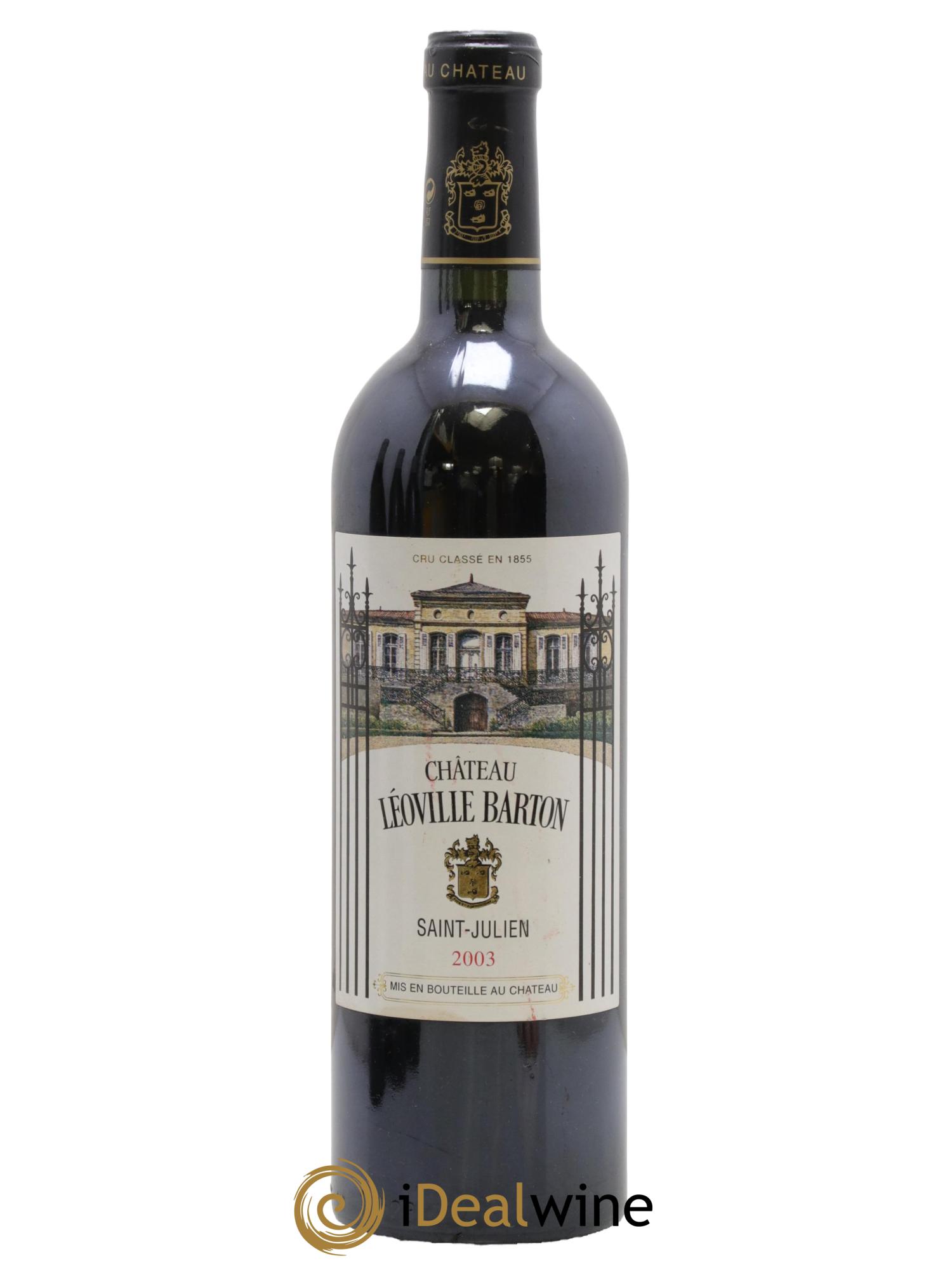 Château Léoville Barton 2ème Grand Cru Classé 2003 - Lot de 1 bouteille - 0
