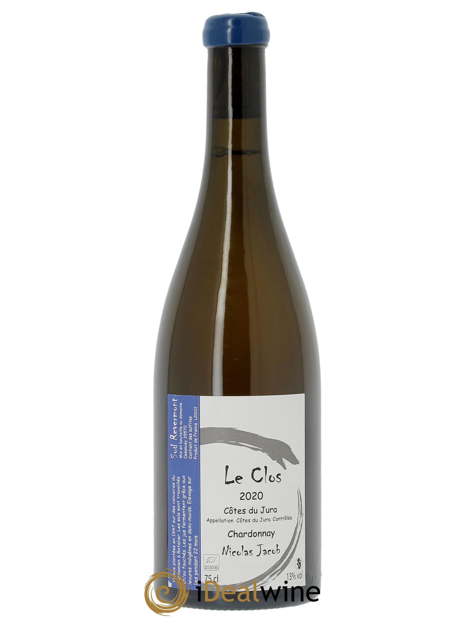 Côtes du Jura Chardonnay Le Clos Nicolas Jacob 2020 - Lot de 1 bouteille - 0