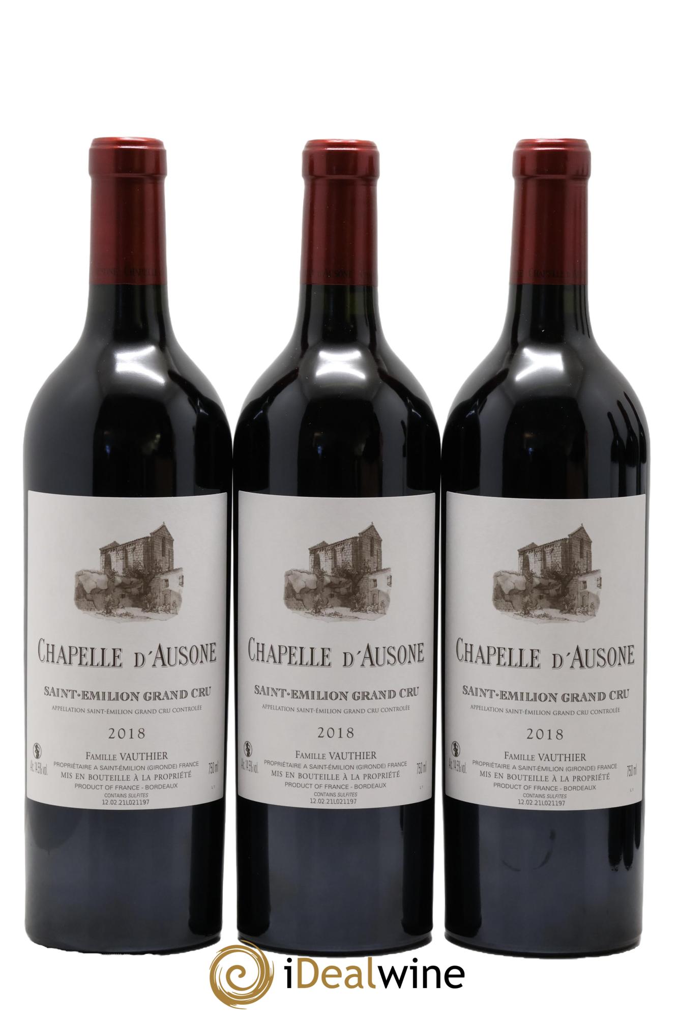 Chapelle d'Ausone Second Vin 2018 - Posten von 6 Flaschen - 2