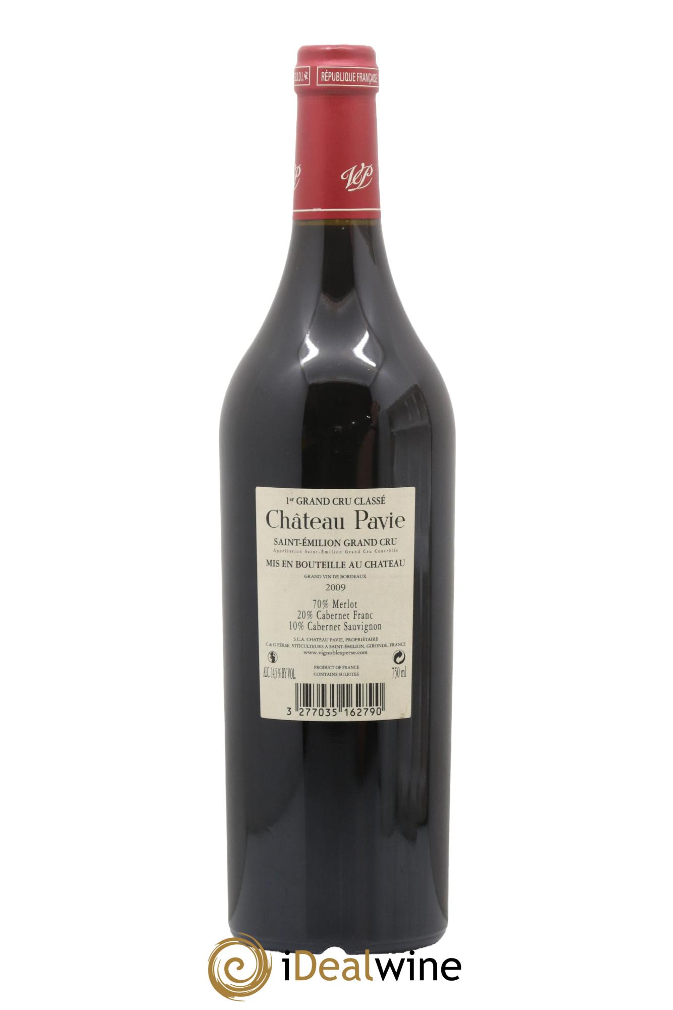 Château Pavie 1er Grand Cru Classé A 2009 - Lotto di 1 bottiglia - 1
