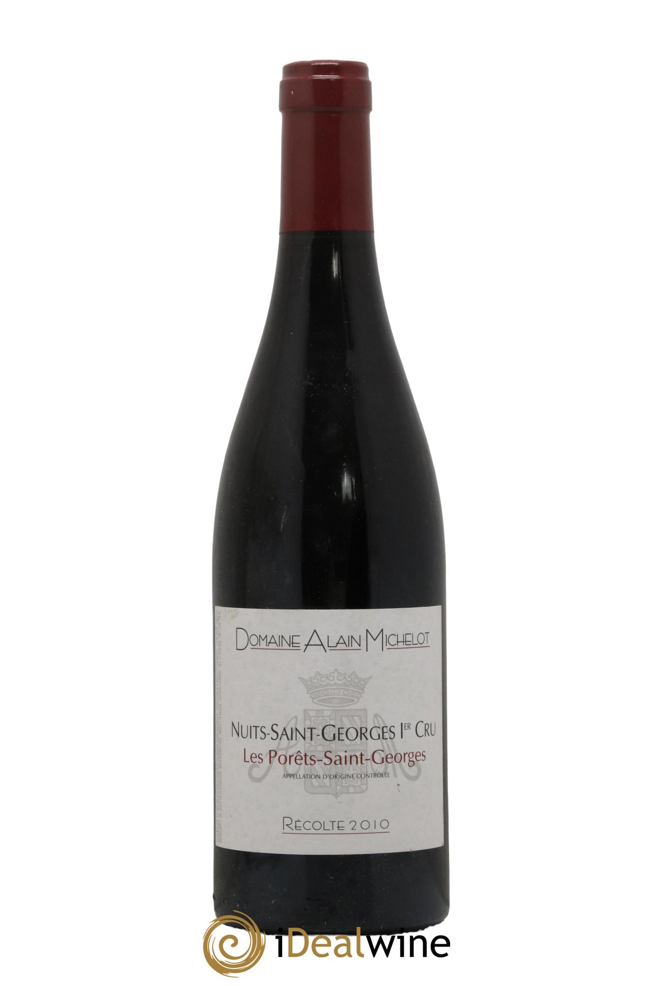 Nuits Saint-Georges 1er Cru Les Porêts Saint-Georges Alain Michelot (Domaine) 2010 - Lot of 1 bottle - 0