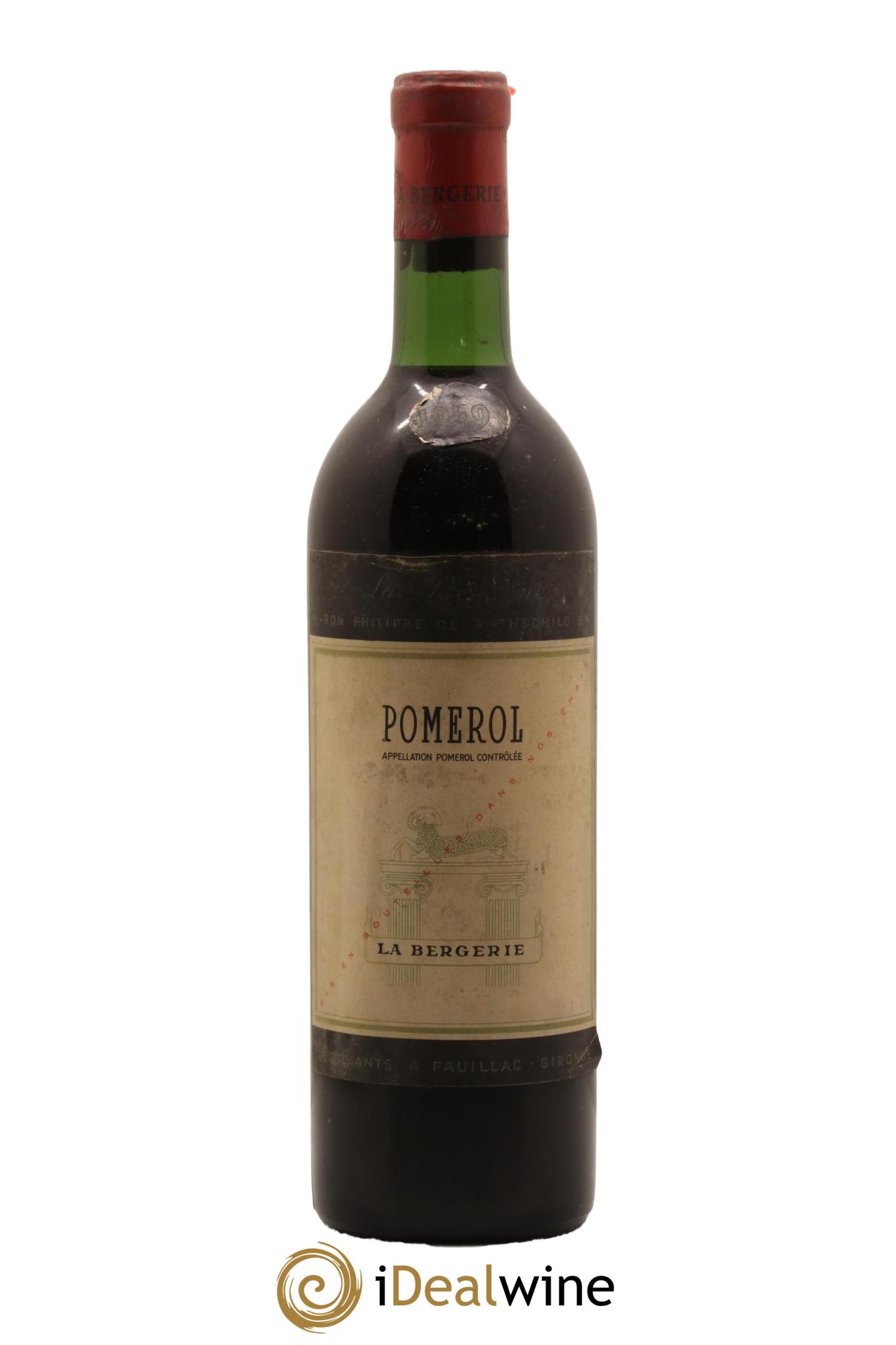 Pomerol La Bergerie Baron Philippe De Rothschild 1959 - Lot de 1 bouteille - 0