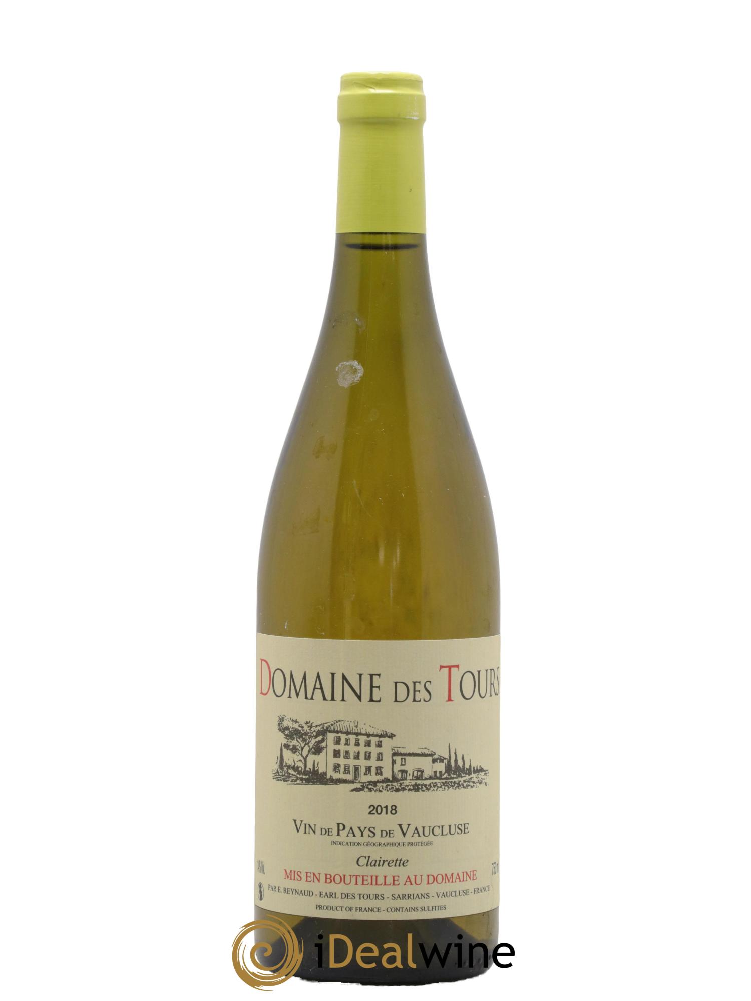 Vaucluse Clairette Domaine des Tours 2018 - Posten von 1 Flasche - 0