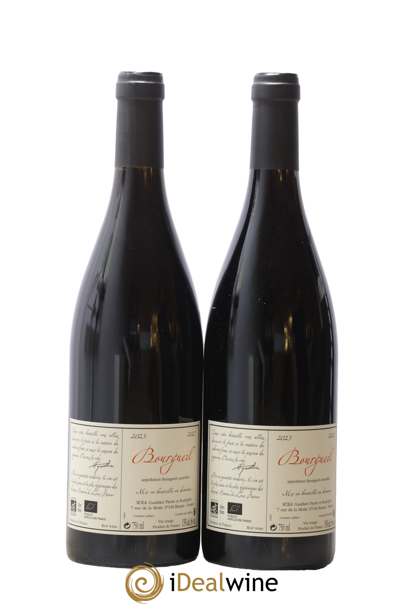 Bourgueil Jour de Soif Domaine du Bel Air 2023 - Lotto di 2 bottiglie - 1
