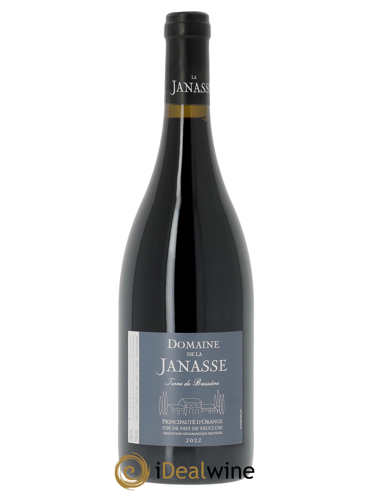 IGP Principauté d'Orange Terre de Bussière La Janasse (Domaine de)  2022 - Lot de 1 bouteille - 0