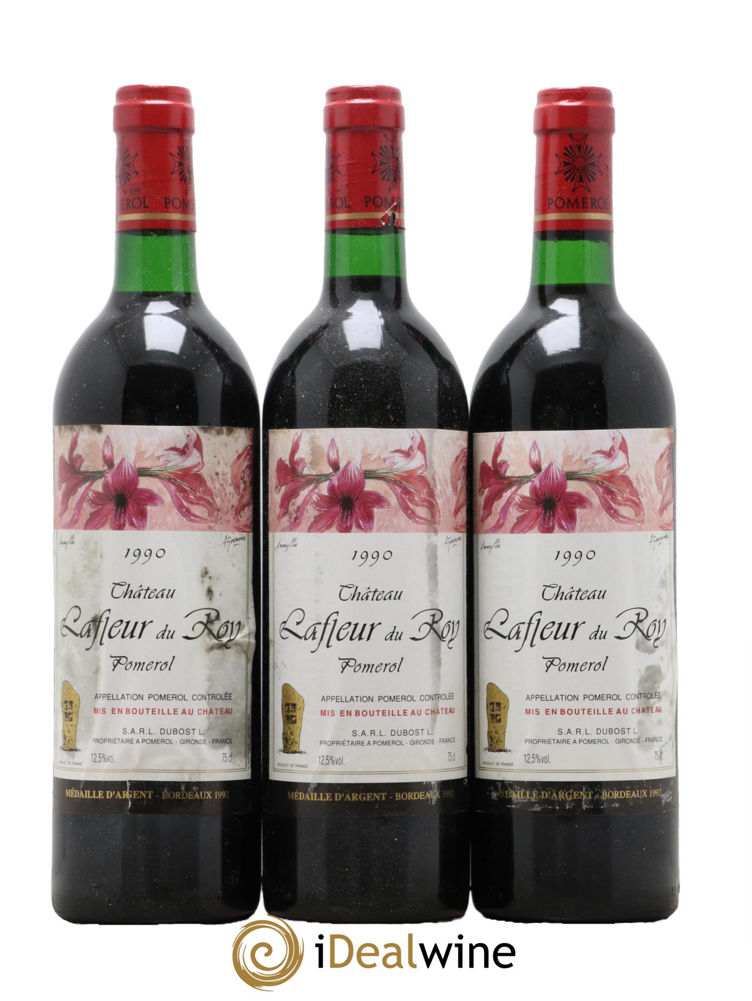 Lafleur du Roy 1990 - Posten von 3 Flaschen - 0