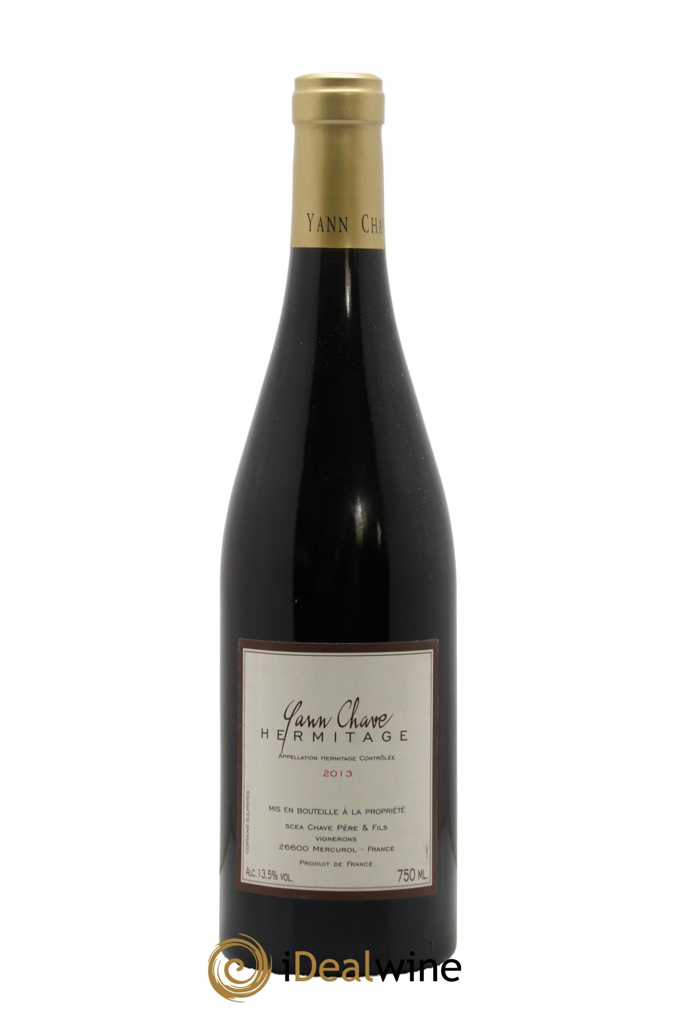 Hermitage Yann Chave 2013 - Lotto di 1 bottiglia - 0