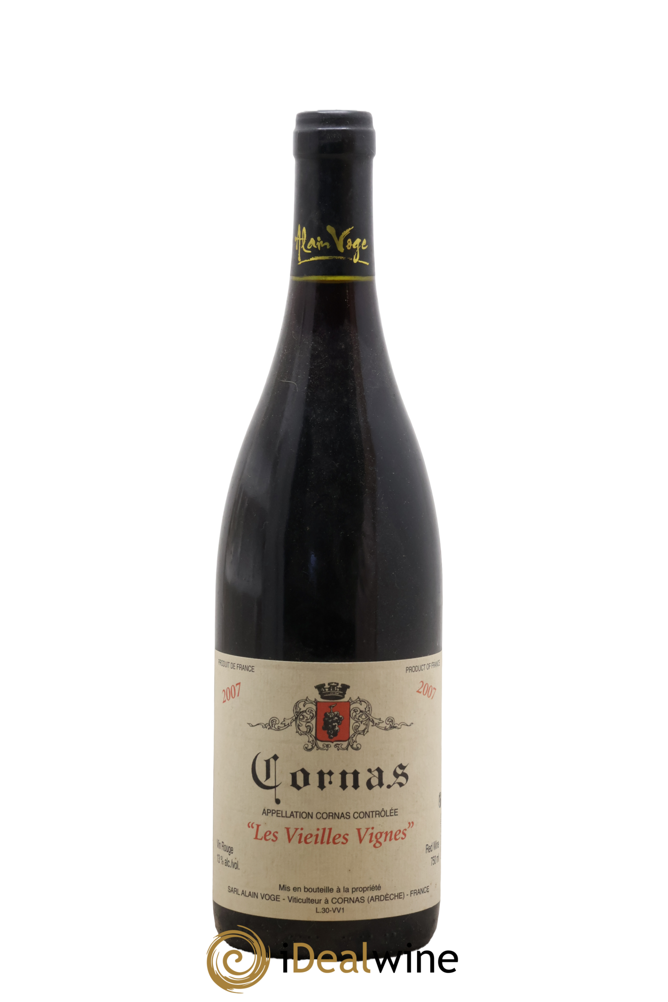 Cornas Les Vieilles Vignes Alain Voge (Domaine) 2007 - Lot de 1 bouteille - 0