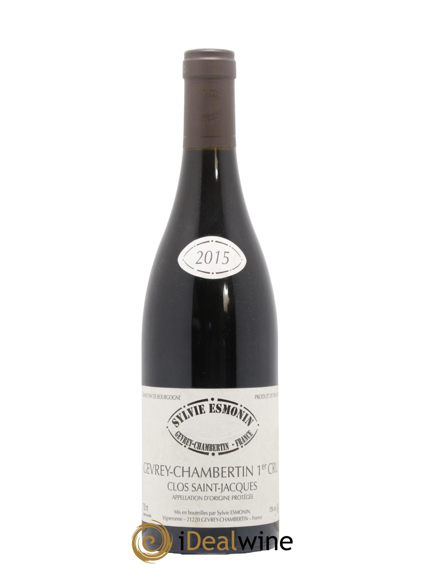Gevrey-Chambertin 1er Cru Clos Saint Jacques Sylvie Esmonin 2015 - Lot de 1 bouteille - 0