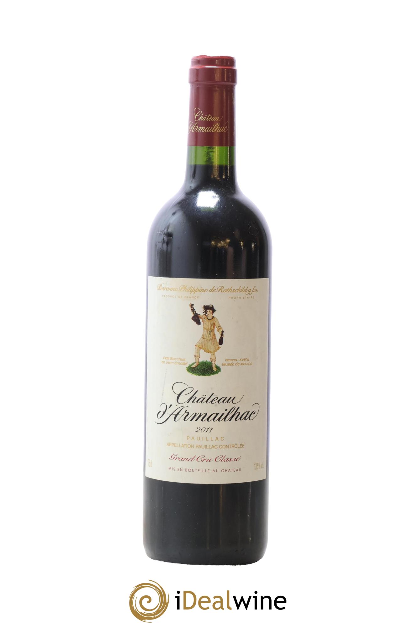 Château d' Armailhac - Mouton Baron(ne) Philippe 5ème Grand Cru Classé 2011 - Lot of 1 bottle - 0