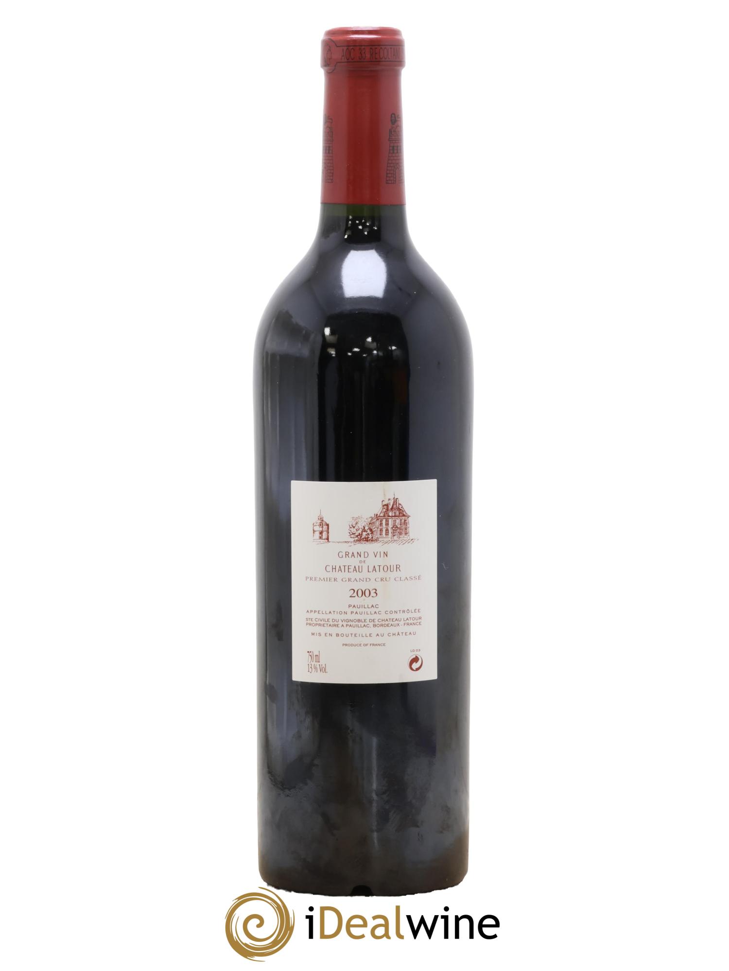 Château Latour 1er Grand Cru Classé 2003 - Lot of 1 bottle - 1