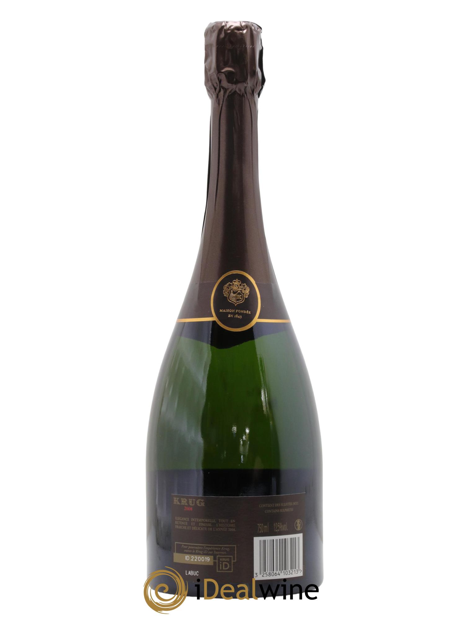 Vintage Krug 2008 - Lot de 1 bouteille - 1