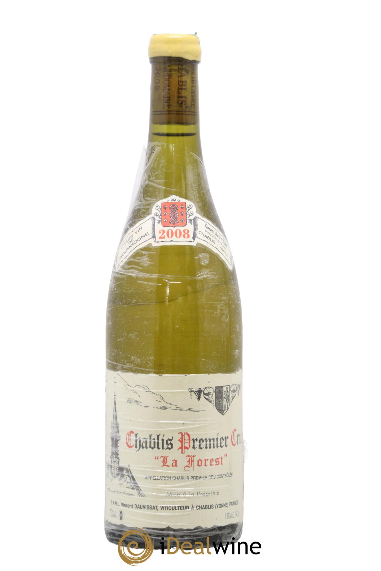 Chablis 1er Cru La Forest Vincent Dauvissat (Domaine) 2008 - Lot de 1 bouteille - 0