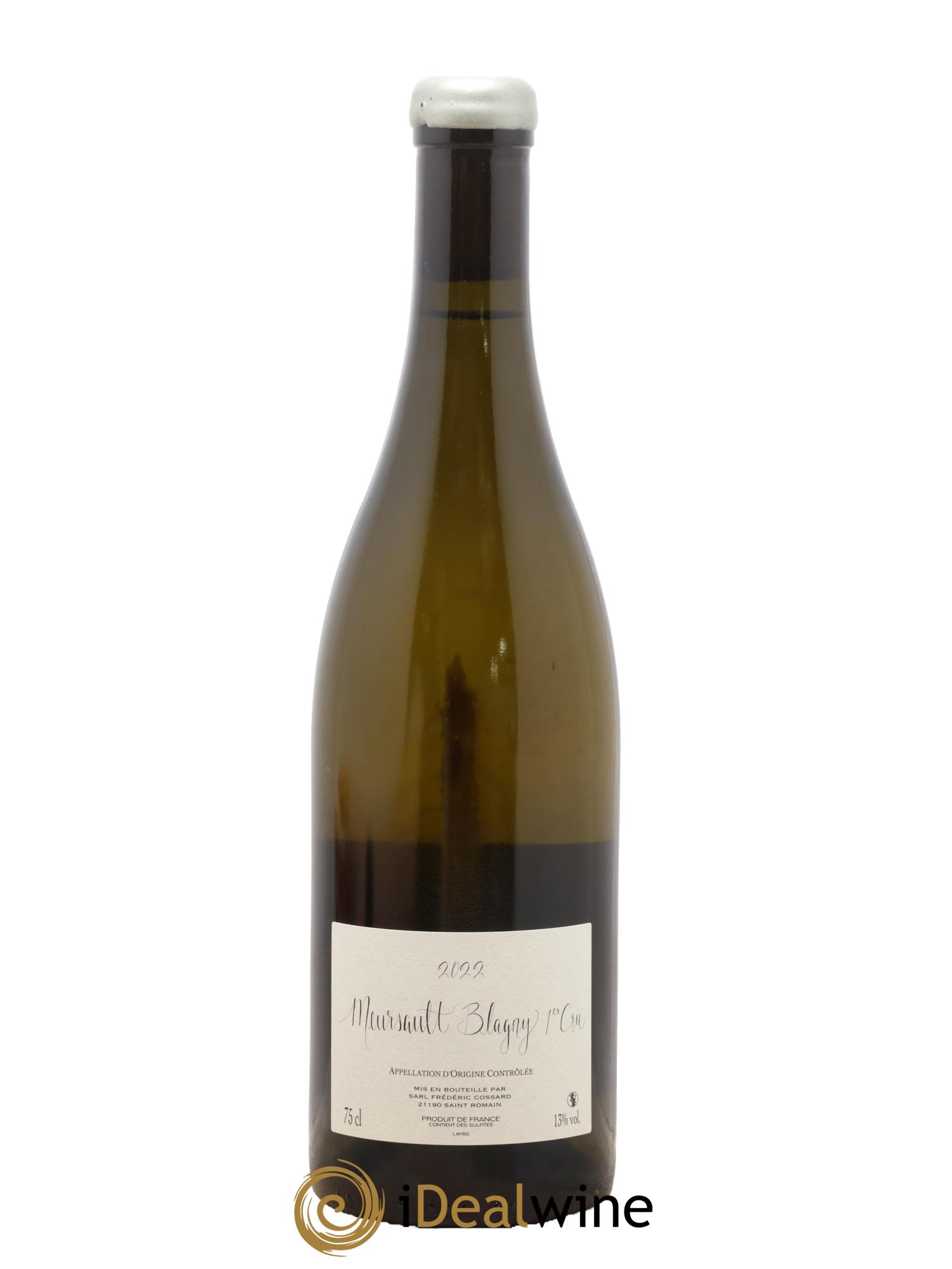 Meursault 1er Cru Blagny Fraté Frédéric Cossard 2022 - Lot de 1 bouteille - 1