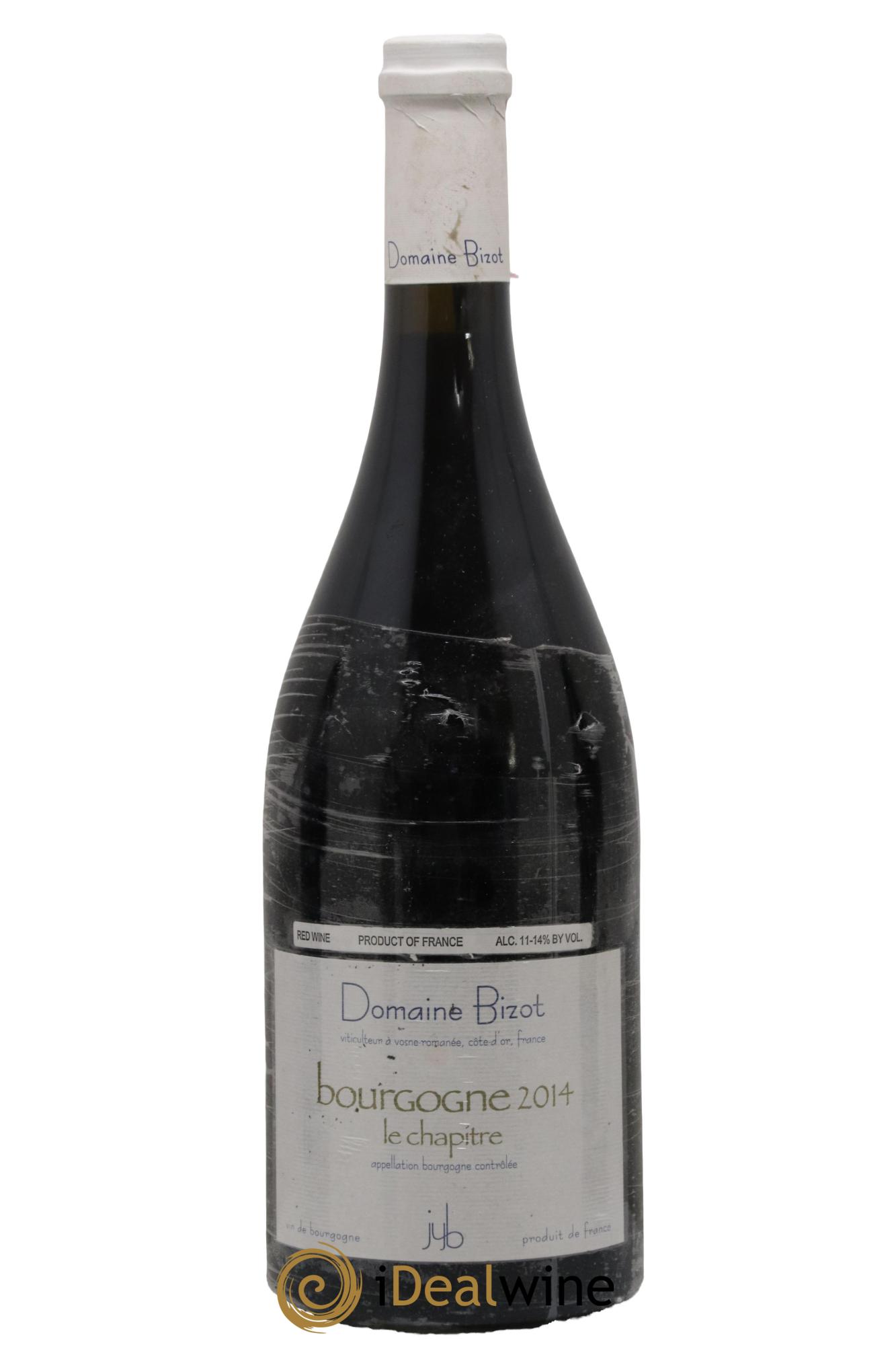 Bourgogne Le Chapitre Bizot (Domaine) 2014 - Lot de 1 bouteille - 0