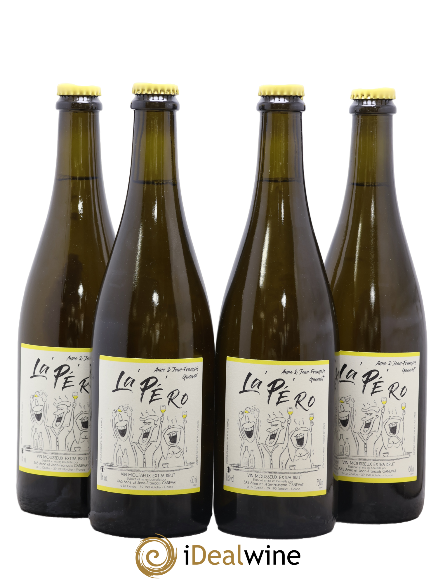 Vin de France Pétillant L'Apéro Anne et Jean François Ganevat 2023 - Lot of 4 bottles - 0