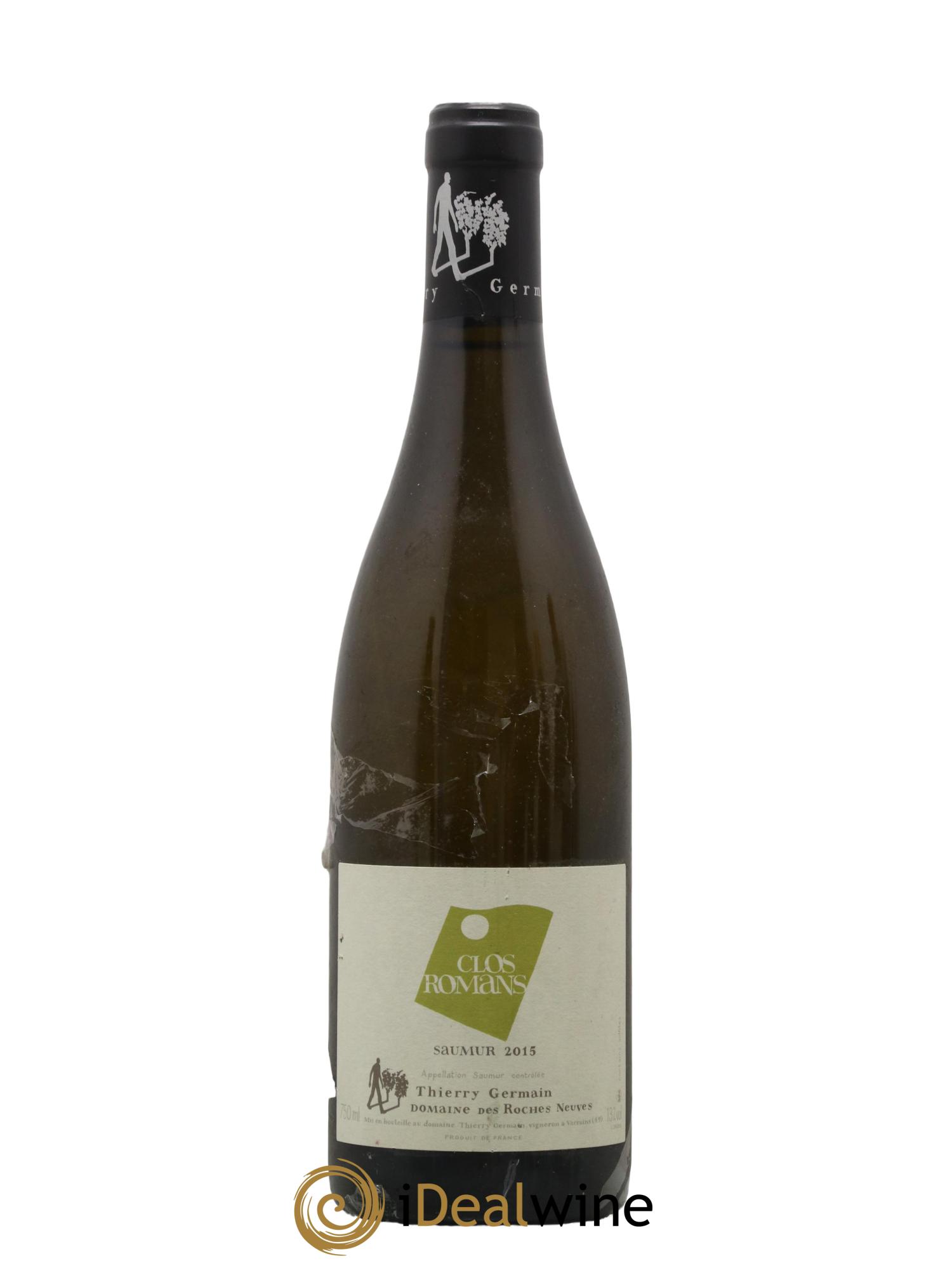 Saumur Clos Romans Domaine des Roches Neuves - Thierry Germain 2015 - Lot de 1 bouteille - 0