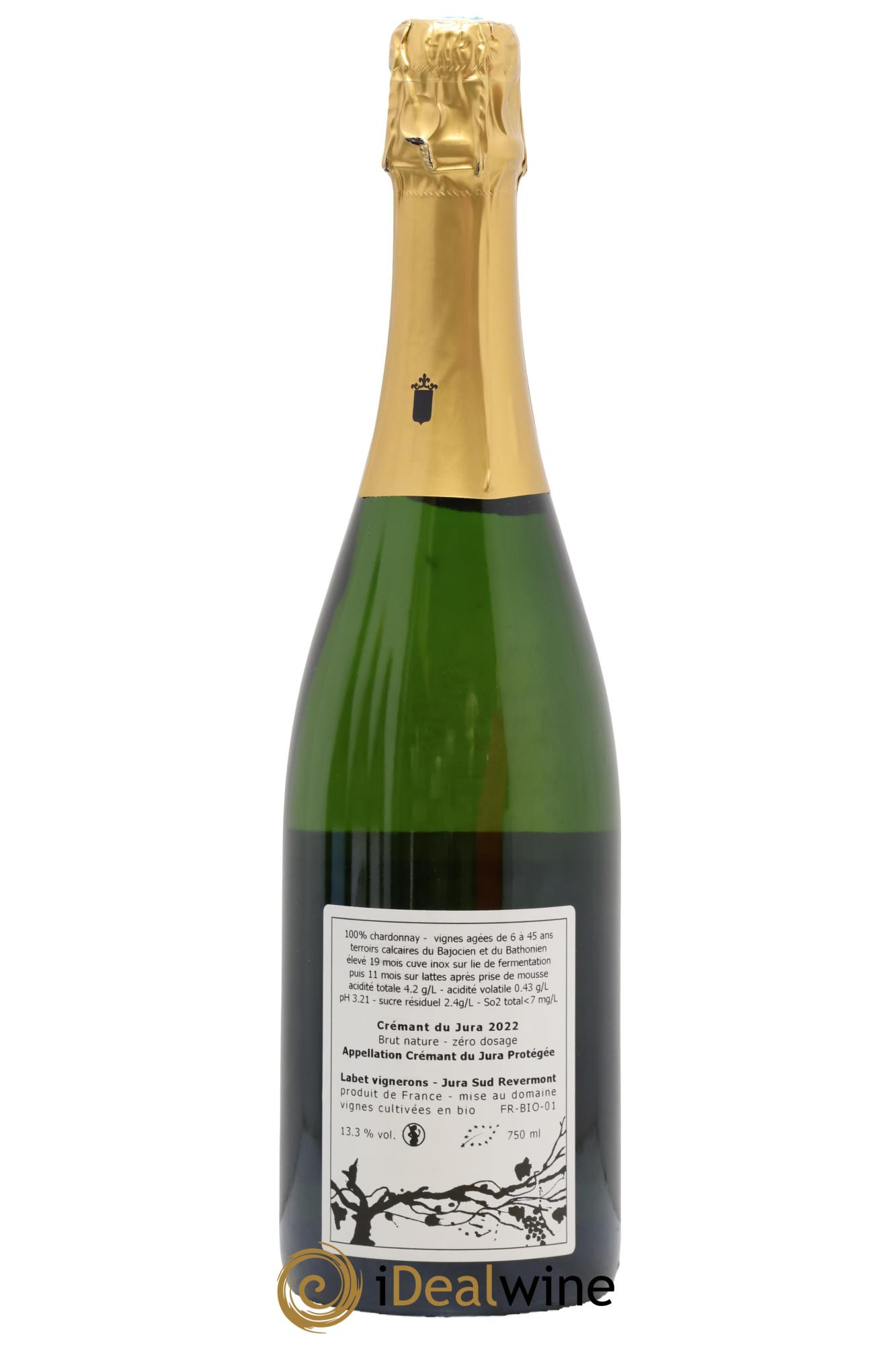Crémant du Jura Romain - Julien - Charline Labet 2022 - Lotto di 1 bottiglia - 1