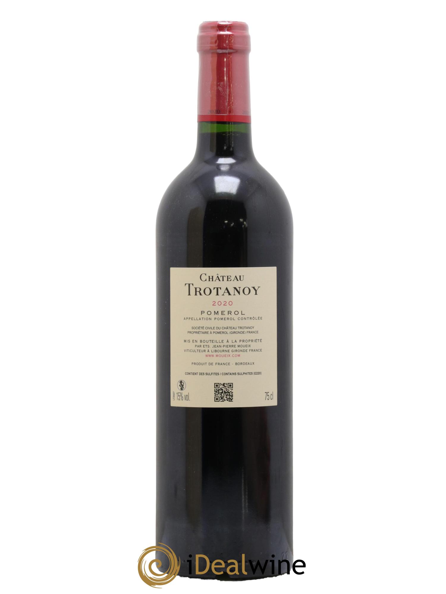 Château Trotanoy 2020 - Lot of 1 bottle - 2
