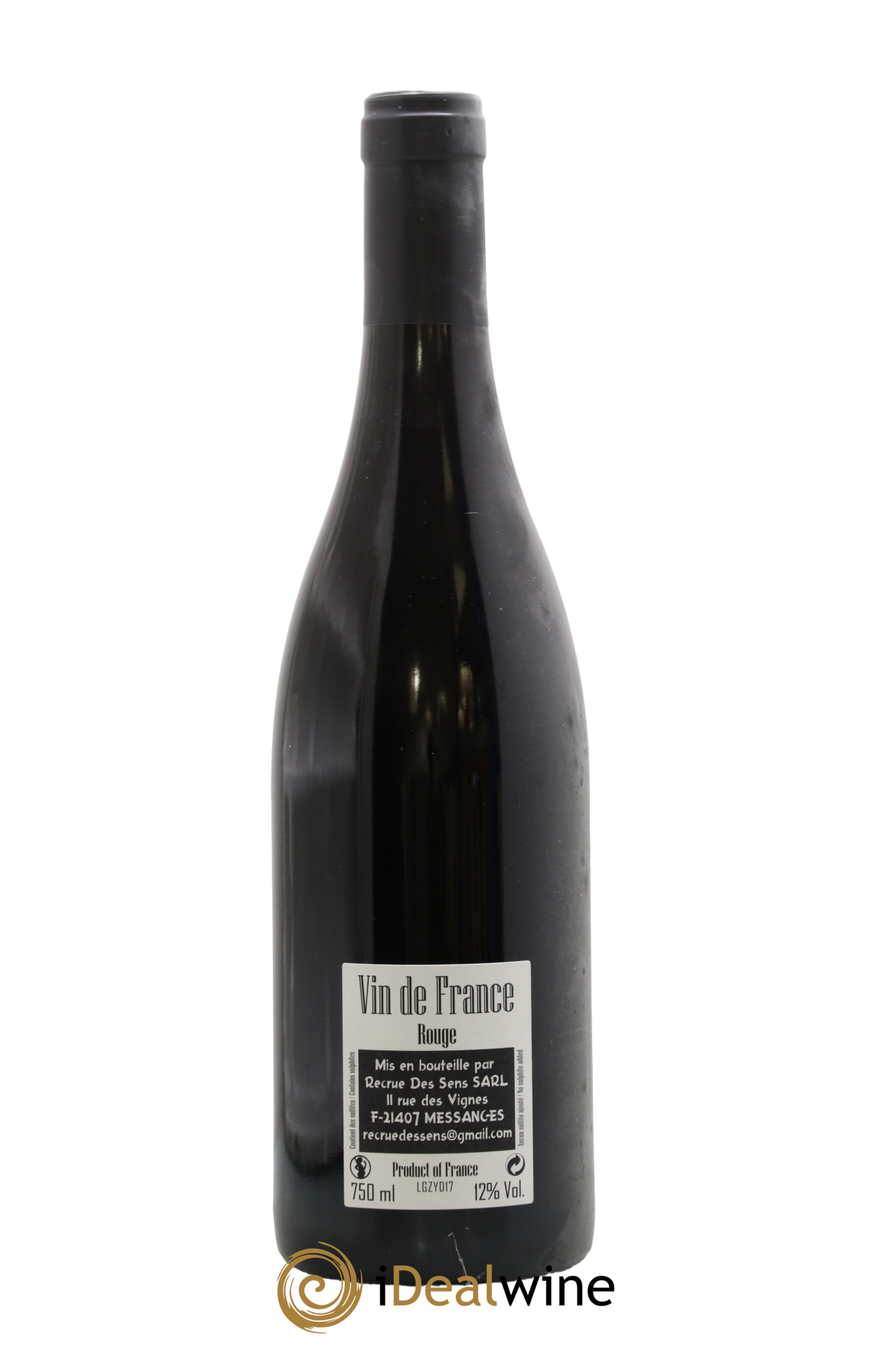 Vin de France La Gouzotte Yann Durieux - Recrue des Sens 2017 - Lot de 1 bouteille - 1