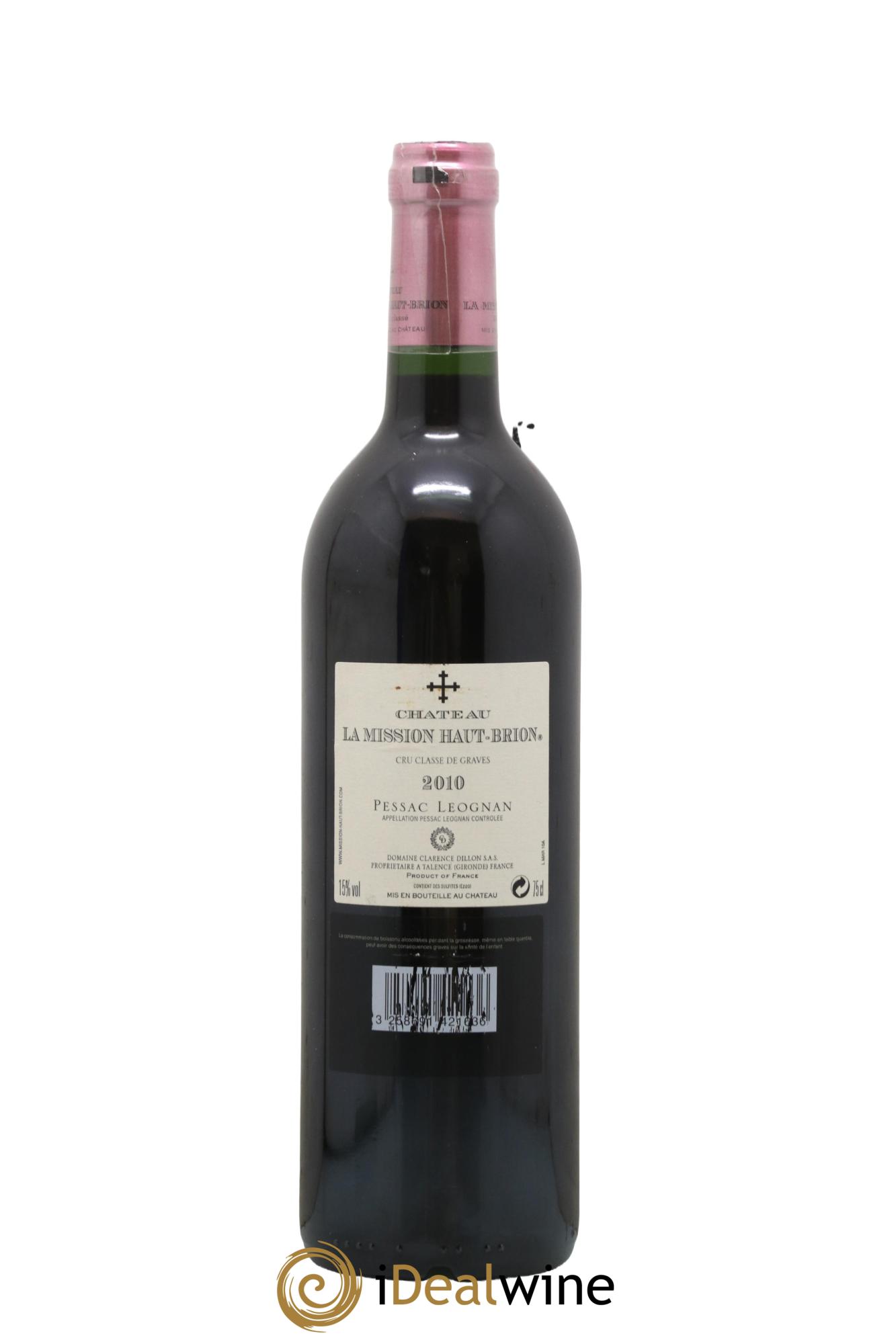 Château la Mission Haut-Brion Cru Classé de Graves 2010 - Lot of 1 bottle - 1