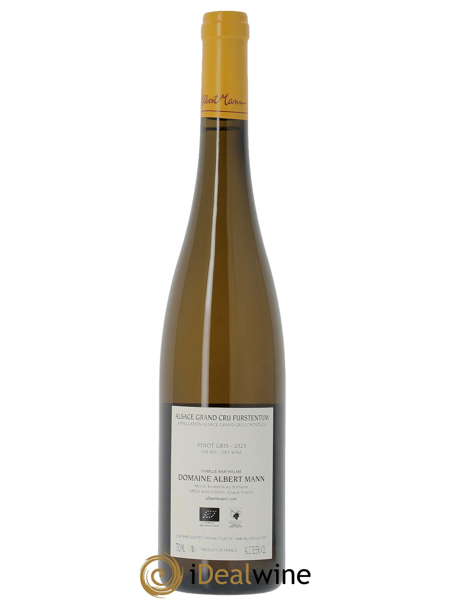Alsace Pinot Gris Grand Cru Furstentum Albert Mann  2023 - Posten von 1 Flasche - 1