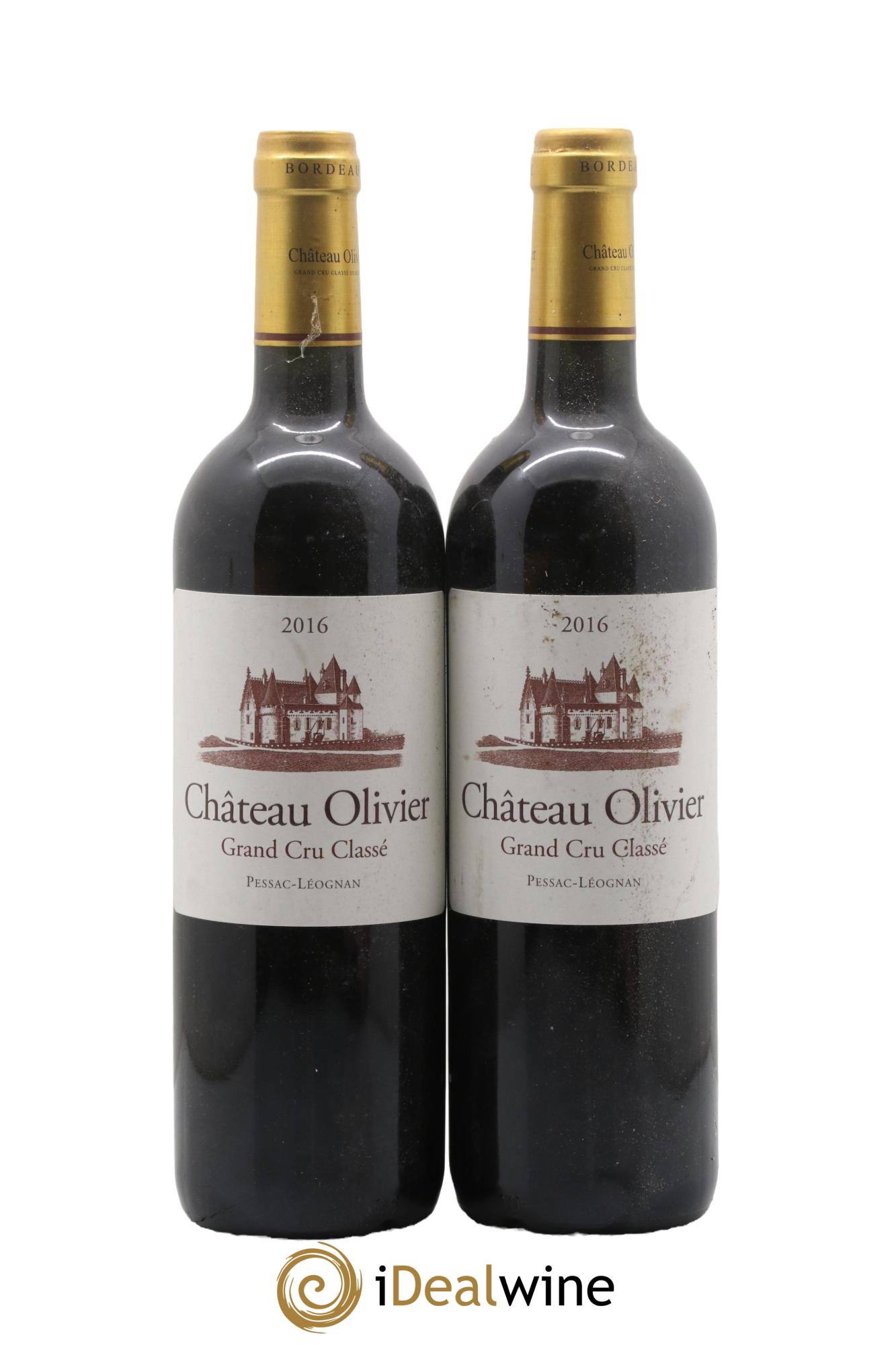 Château Olivier Cru Classé de Graves 2016 - Posten von 2 Flaschen - 0