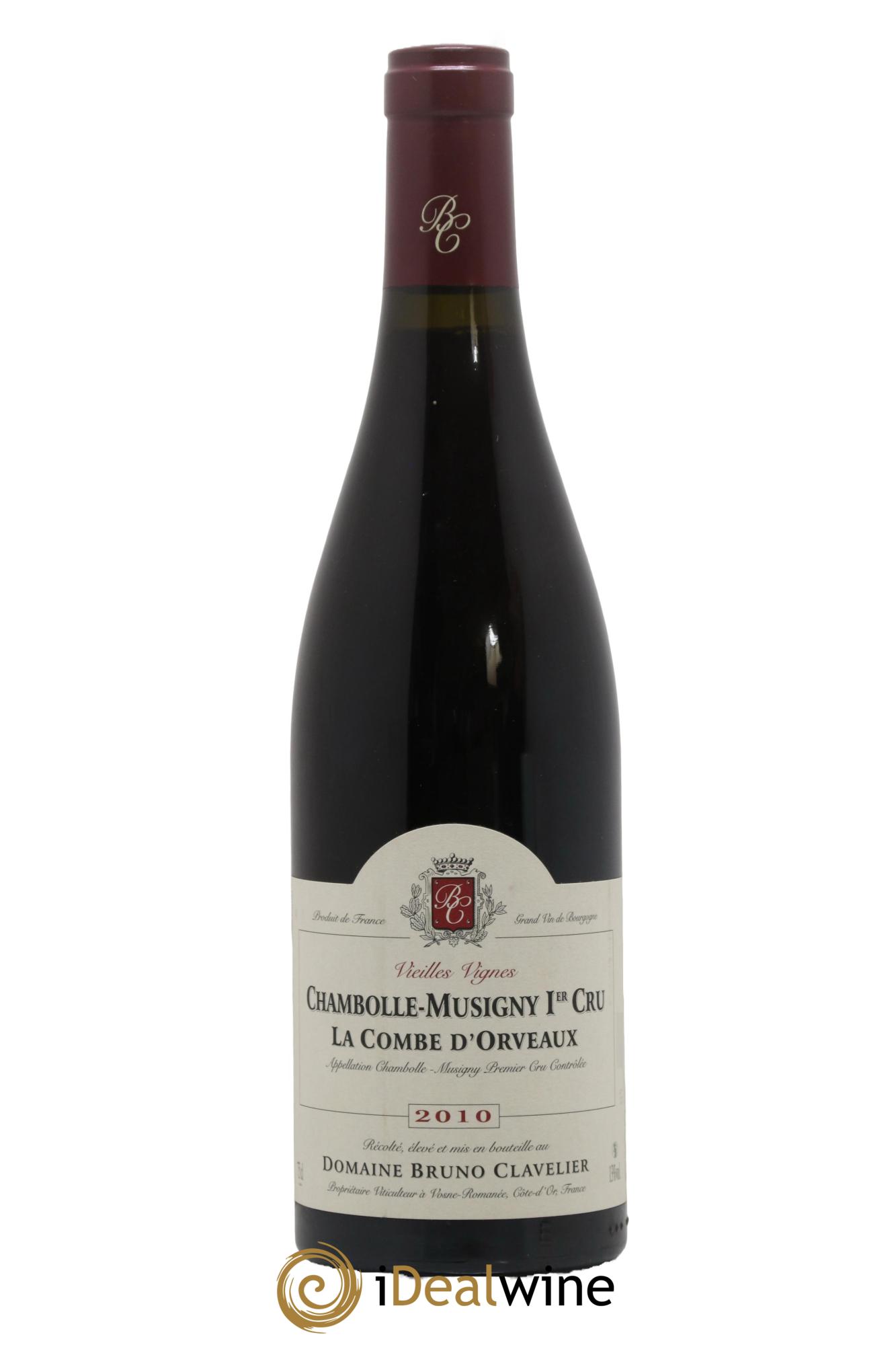Chambolle-Musigny 1er Cru La Combe d'Orveaux Vieilles Vignes Bruno Clavelier 2010 - Lot de 1 bouteille - 0
