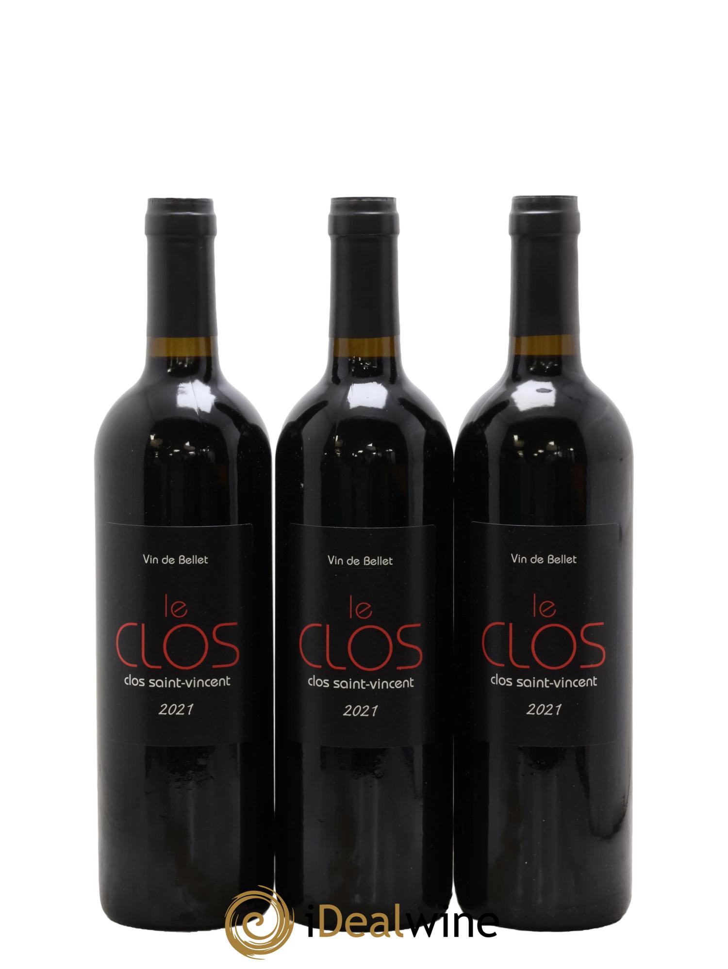 Bellet Le Clos Clos Saint-Vincent 2021 - Lot de 3 bouteilles - 0