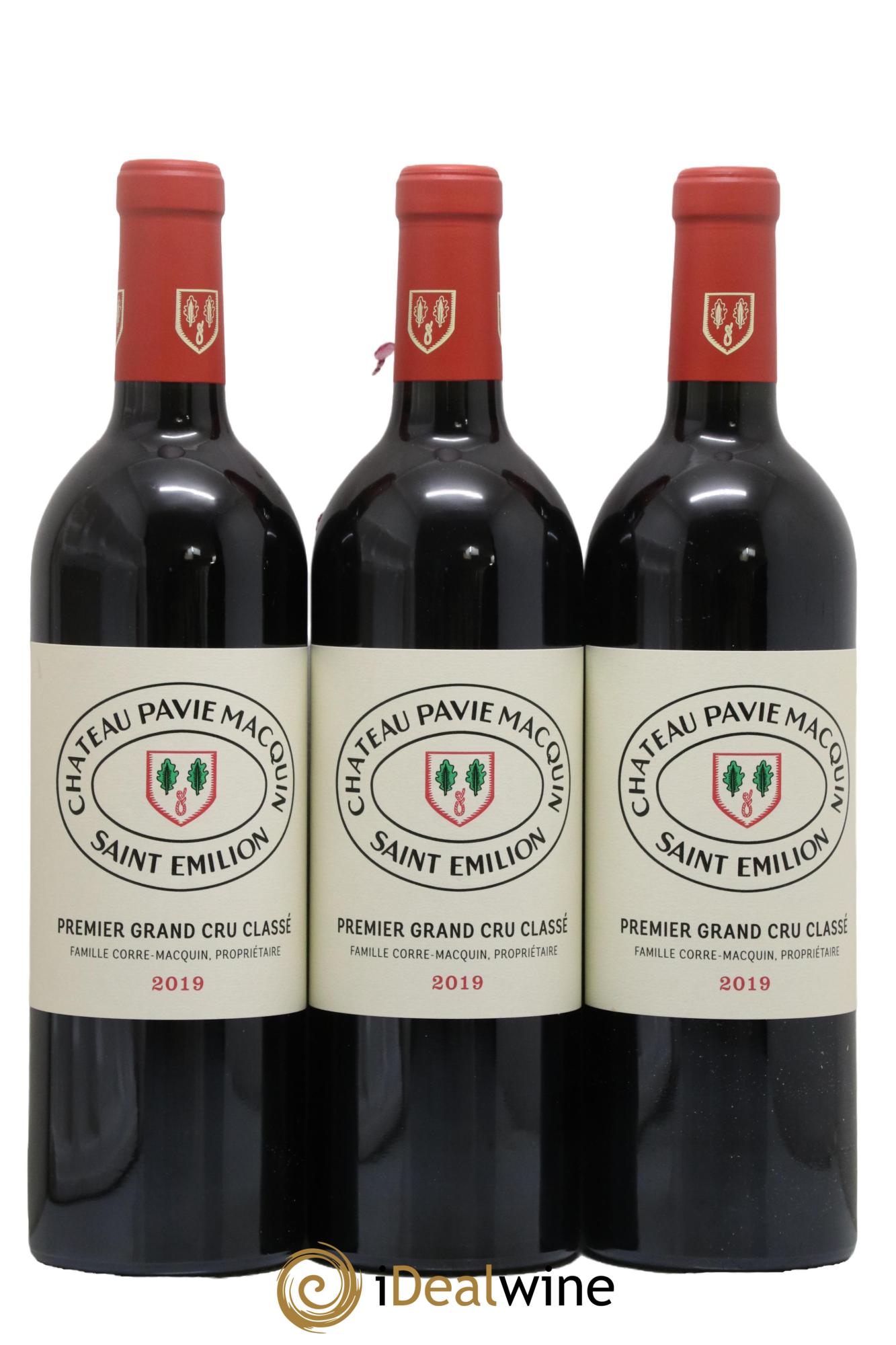 Château Pavie Macquin 1er Grand Cru Classé B 2019 - Lot de 3 bouteilles - 0
