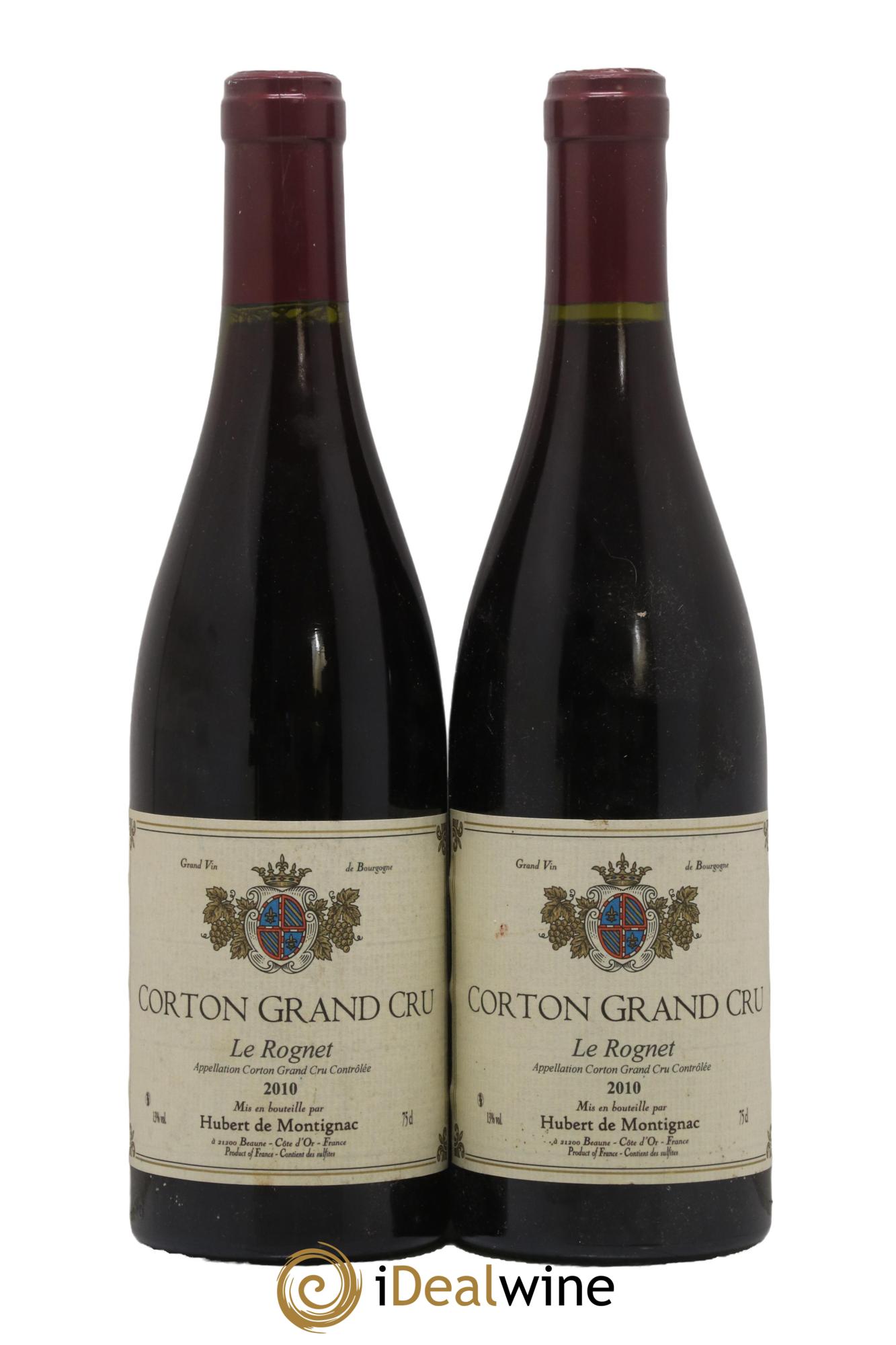 Corton Grand Cru Le Rognet Domaine Hubert de Montignac 2010 - Lot de 2 bouteilles - 0