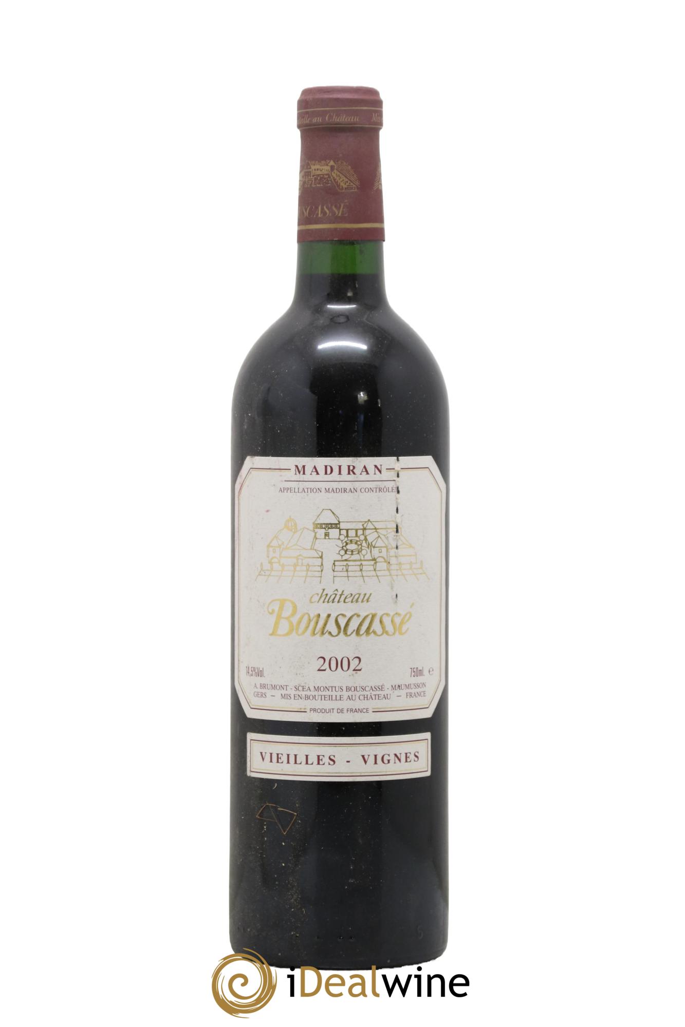Madiran Vieilles Vignes Château Bouscassé - Alain Brumont 2002 - Lotto di 1 bottiglia - 0