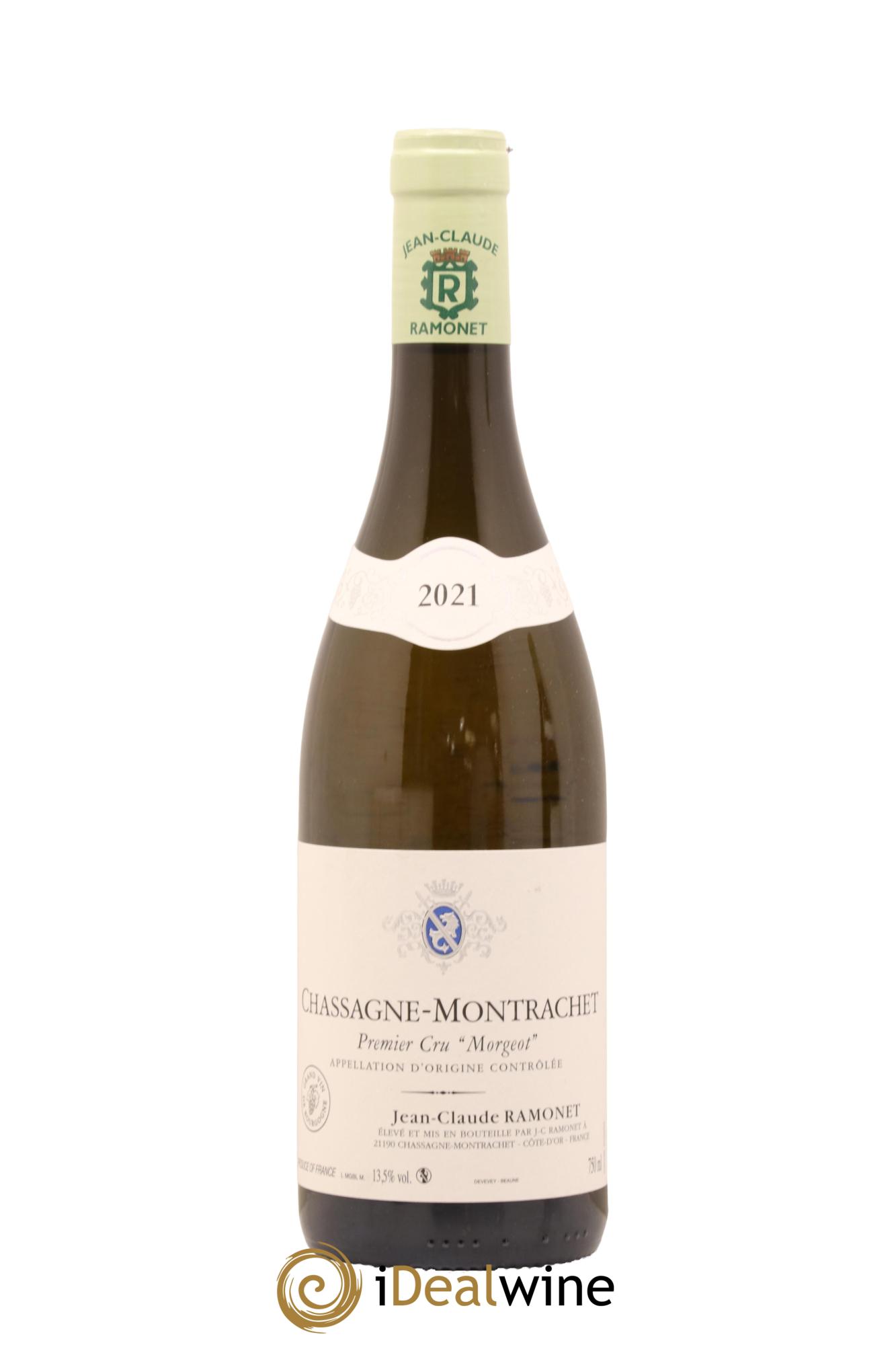 Chassagne-Montrachet 1er Cru Morgeot Ramonet (Domaine) 2021 - Lot de 1 bouteille - 0