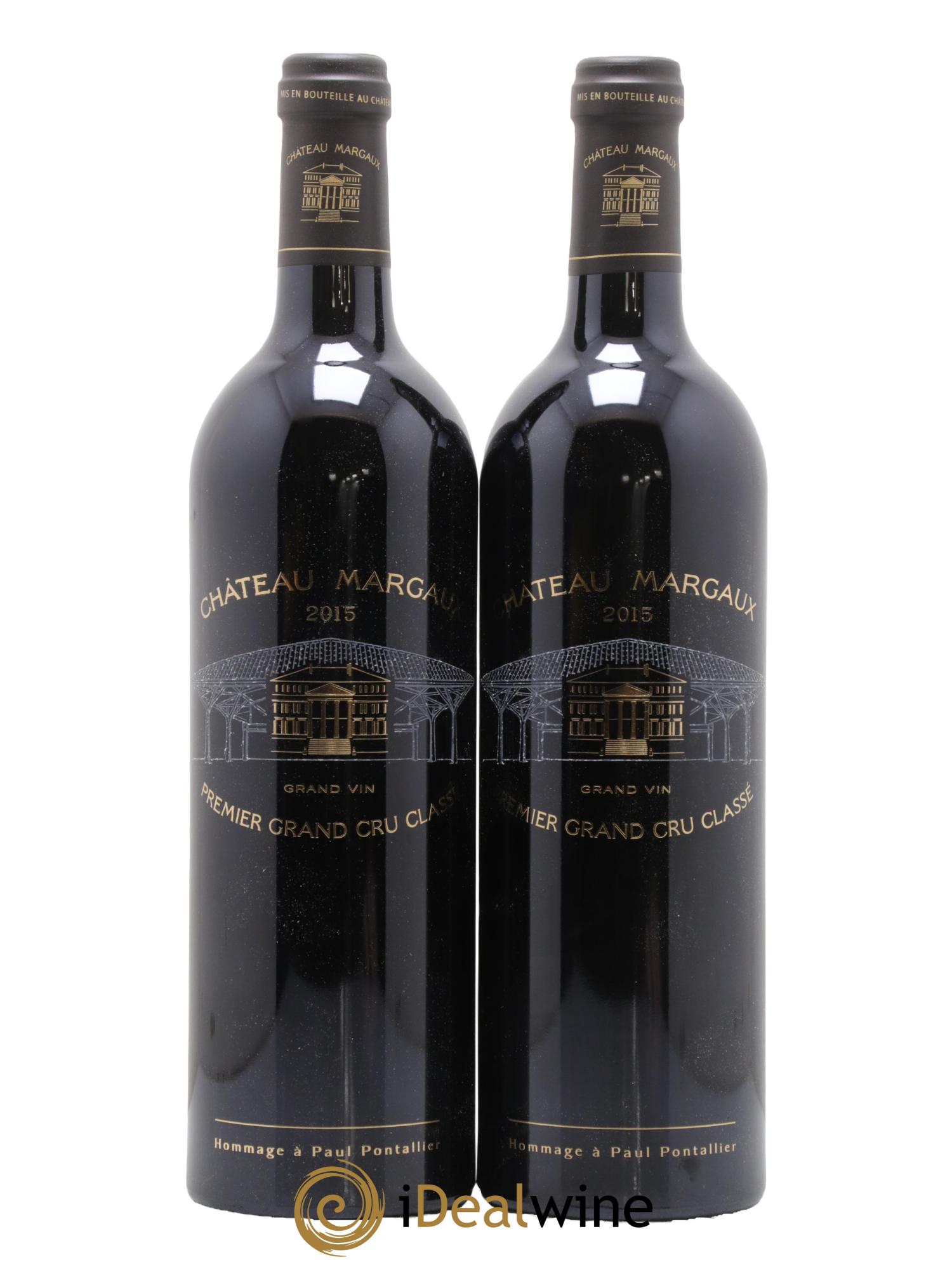 Château Margaux 1er Grand Cru Classé 2015 - Lot de 2 bouteilles - 0