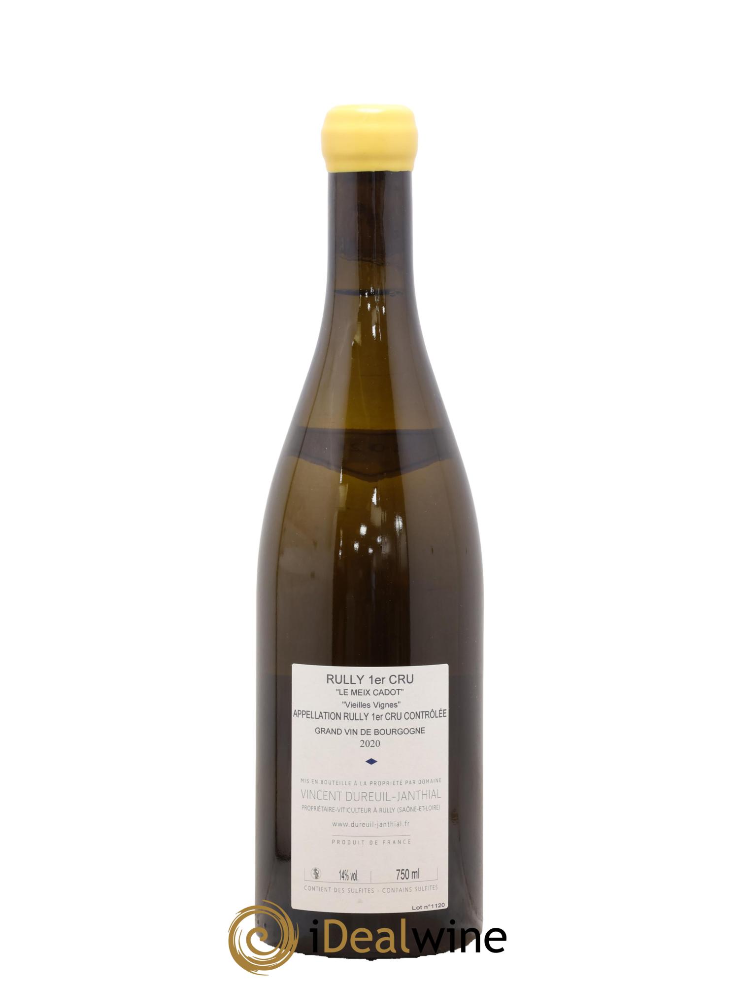 Rully 1er Cru Le Meix Cadot Vieilles Vignes Vincent Dureuil-Janthial 2020 - Lotto di 1 bottiglia - 1