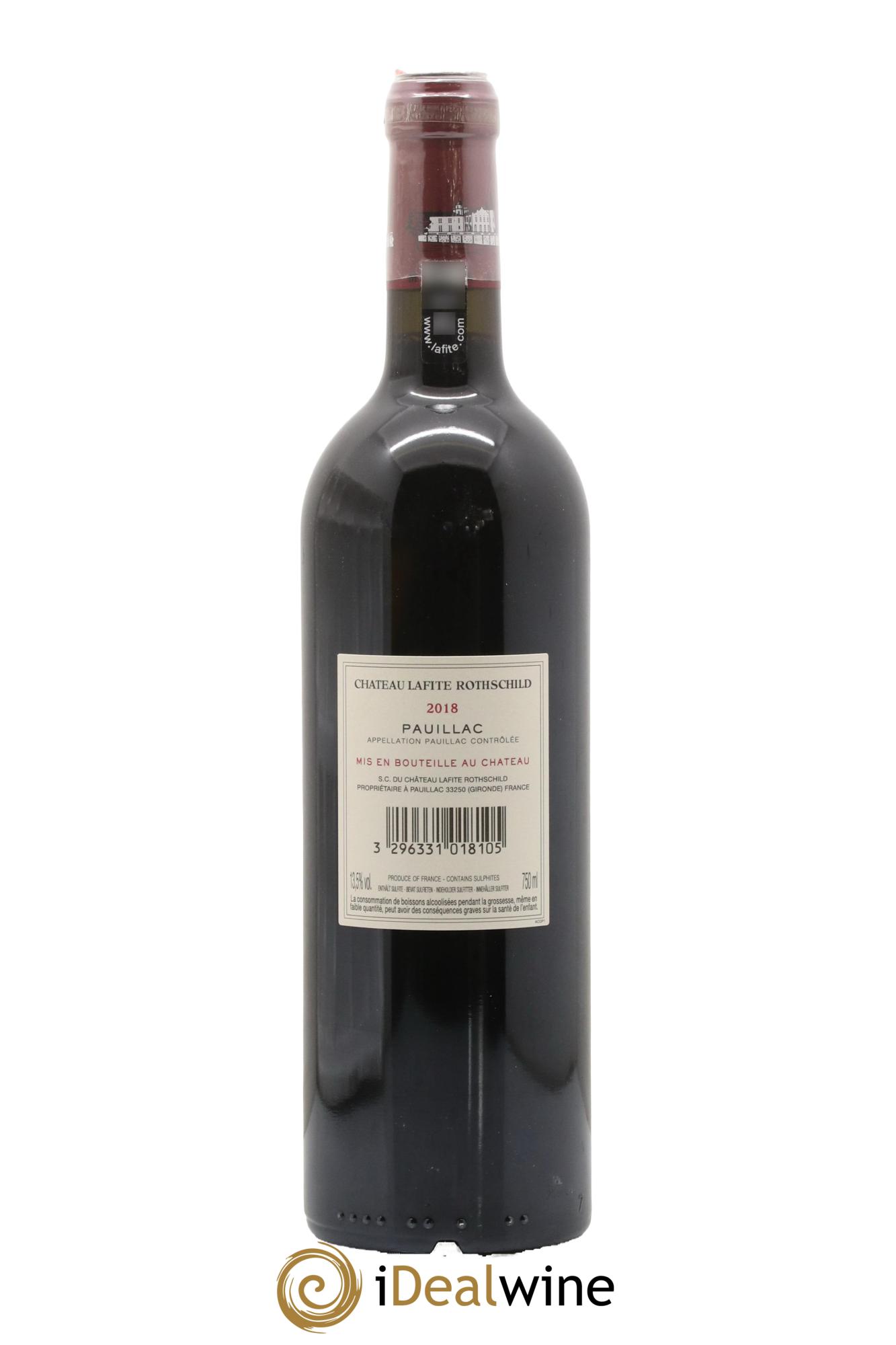Château Lafite Rothschild 1er Grand Cru Classé 2018 - Lot de 1 bouteille - 2