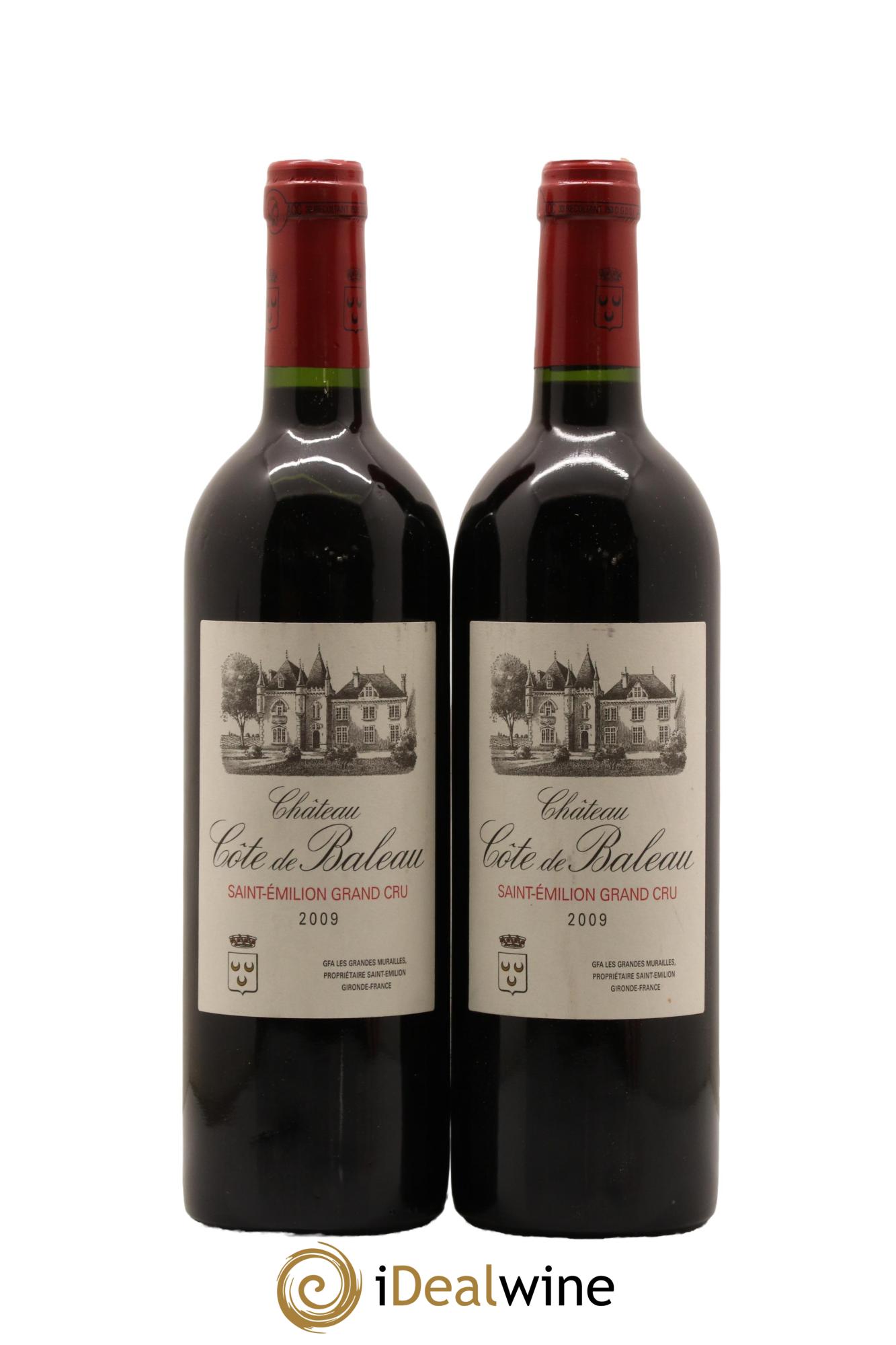 Château Côte de Baleau Grand Cru Classé 2009 - Lot de 2 bouteilles - 0