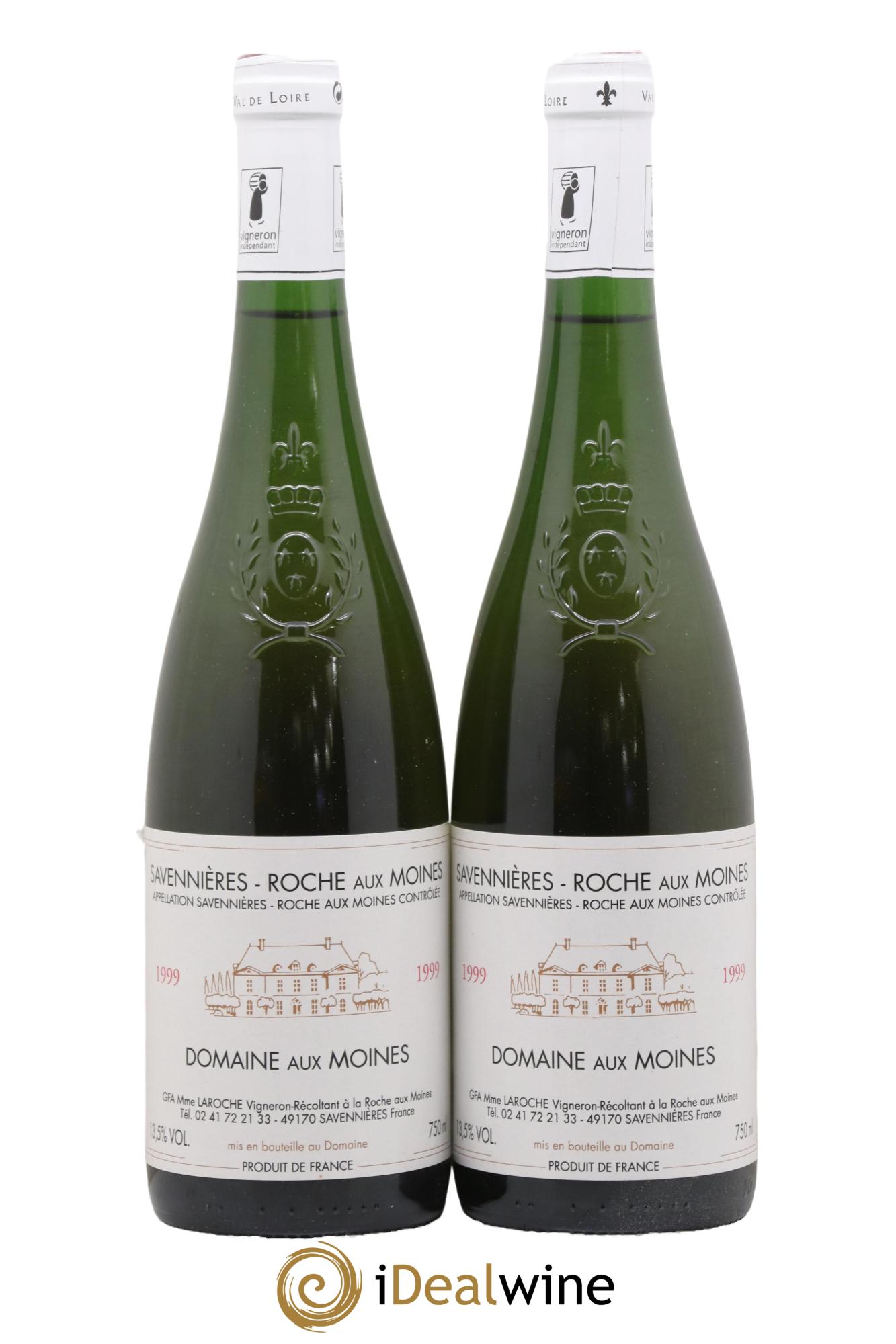 Savennières Roche aux Moines Domaine aux Moines 1999 - Lot de 2 bouteilles - 0