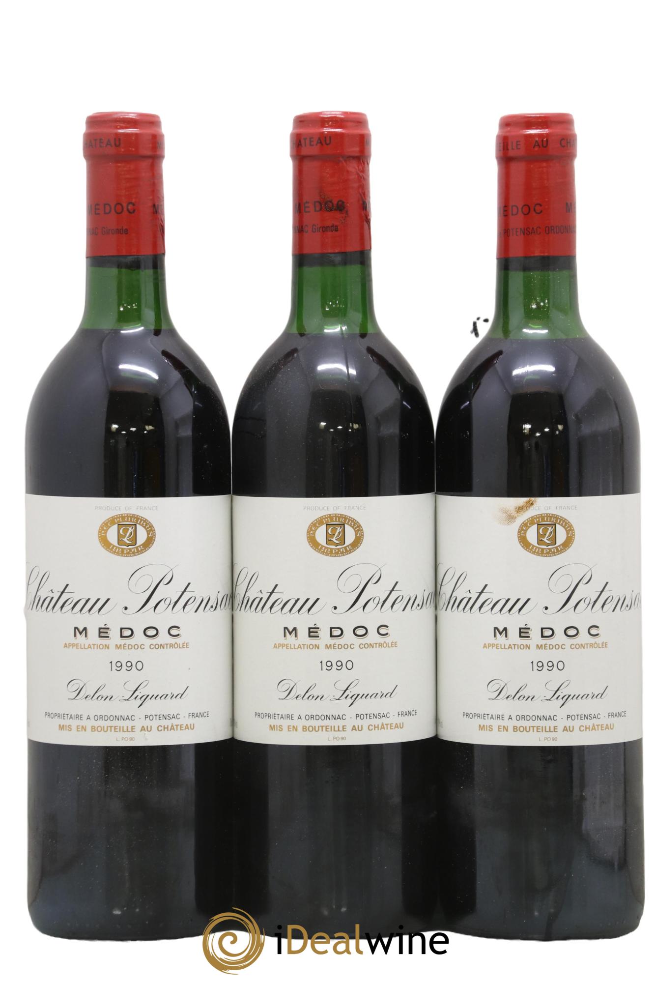 Château Potensac  1990 - Posten von 3 Flaschen - 0