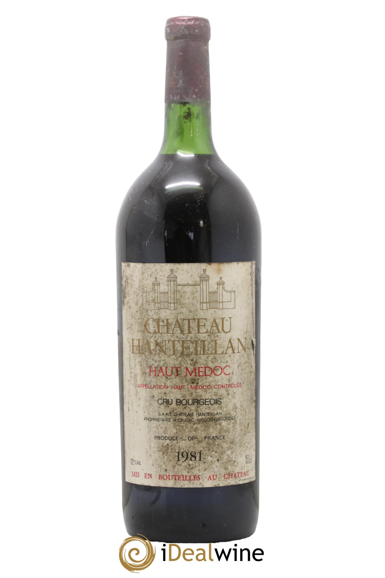 Château Hanteillan Cru Bourgeois 1981 - Lot of 1 magnum - 0