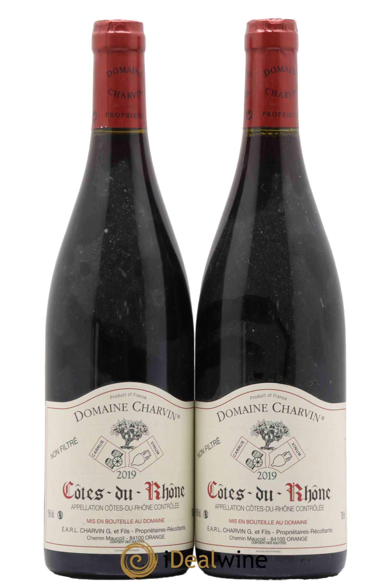 Côtes-du-Rhône Charvin (Domaine) 2019 - Lot de 2 bouteilles - 0