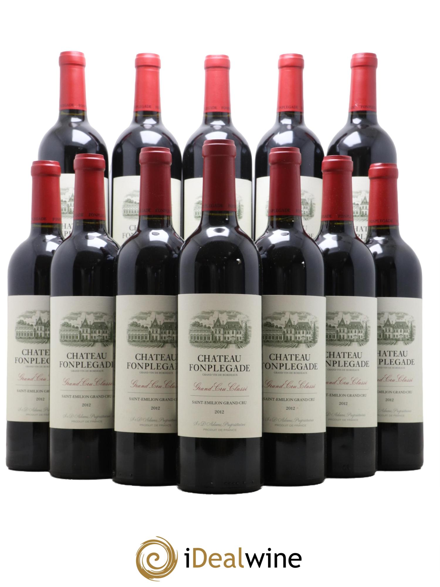 Château Fonplegade Grand Cru Classé 2012 - Lot de 12 bouteilles - 0
