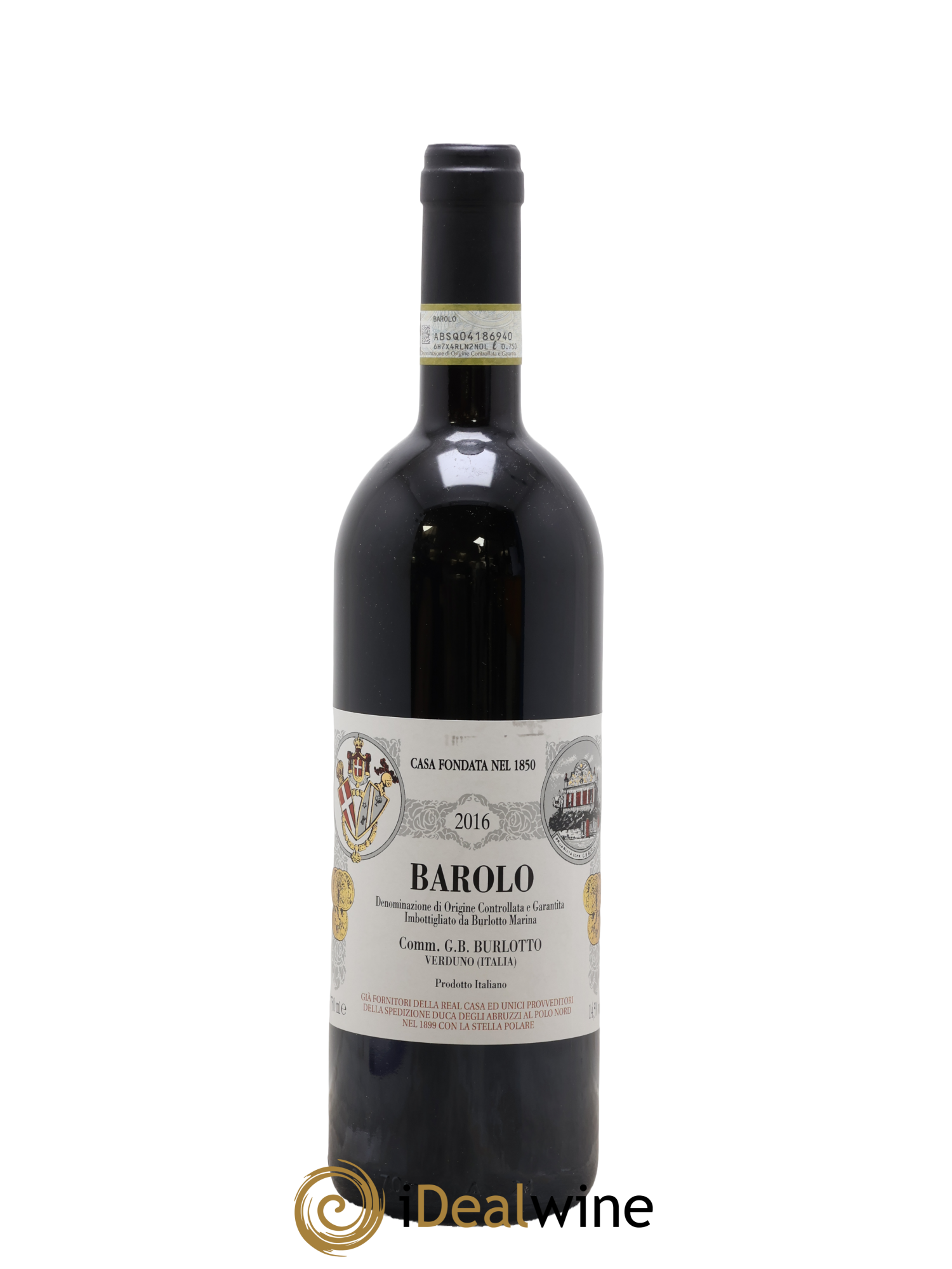 Barolo DOCG Comm. Giovan Battista Burlotto 2016 - Lot de 1 bouteille - 0