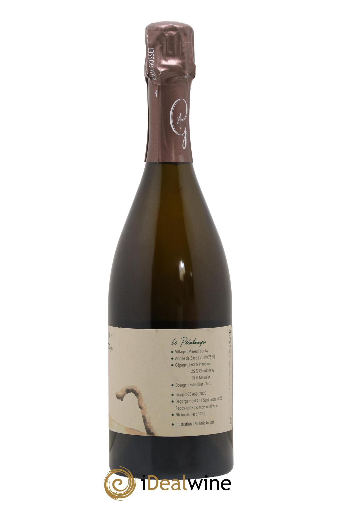 Au Fil des Temps Le Printemps Paul Gosset - Lot de 1 bouteille - 1